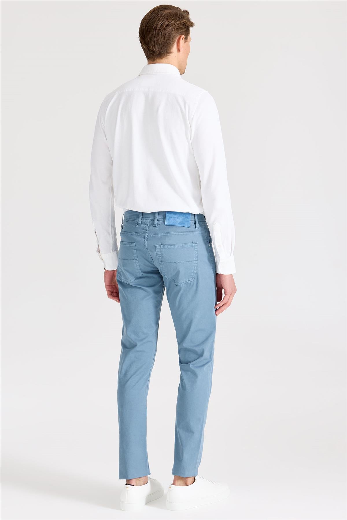 Mavi Pamuk Chino Pantolon