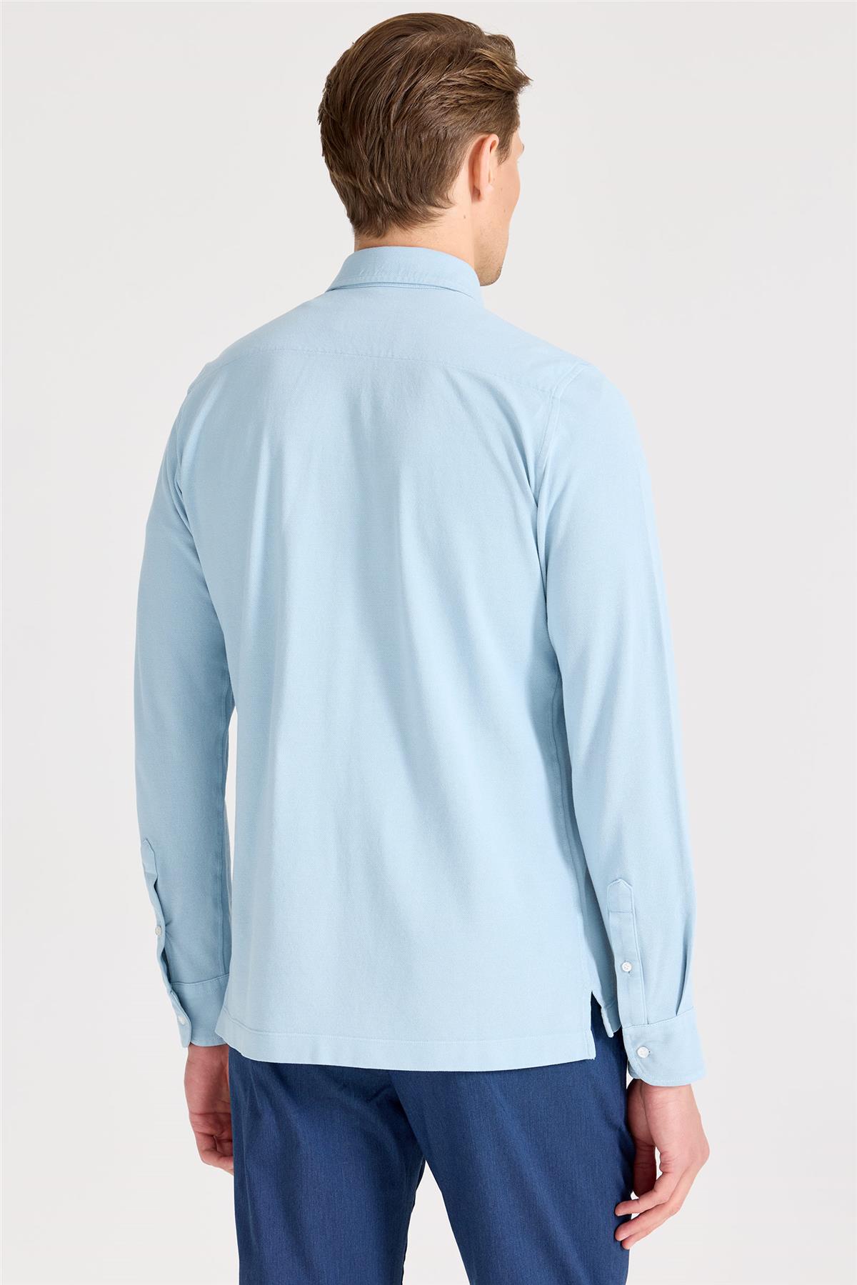 Mavi Pima Pamuk Sweat Shirt