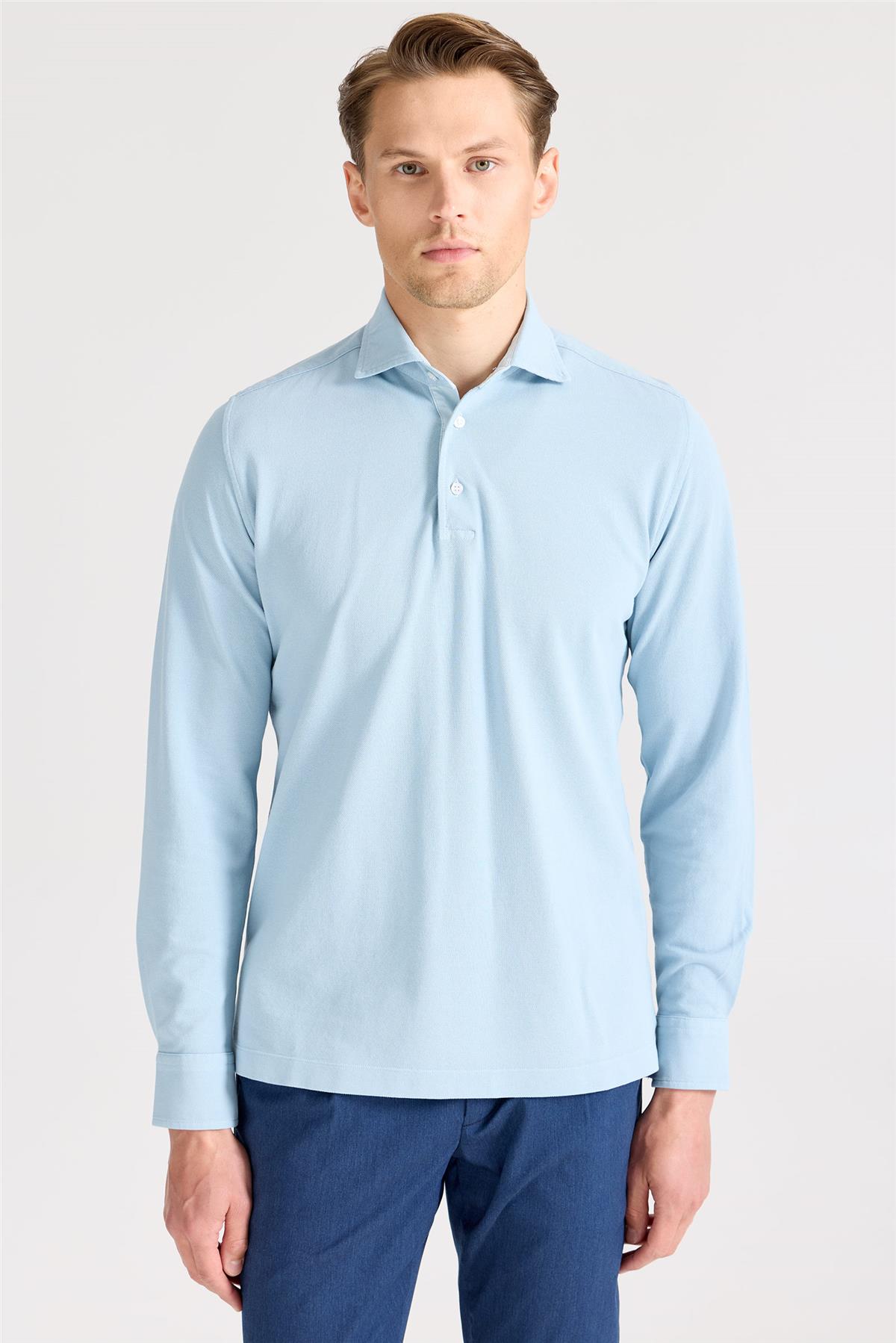 Mavi Pima Pamuk Sweat Shirt