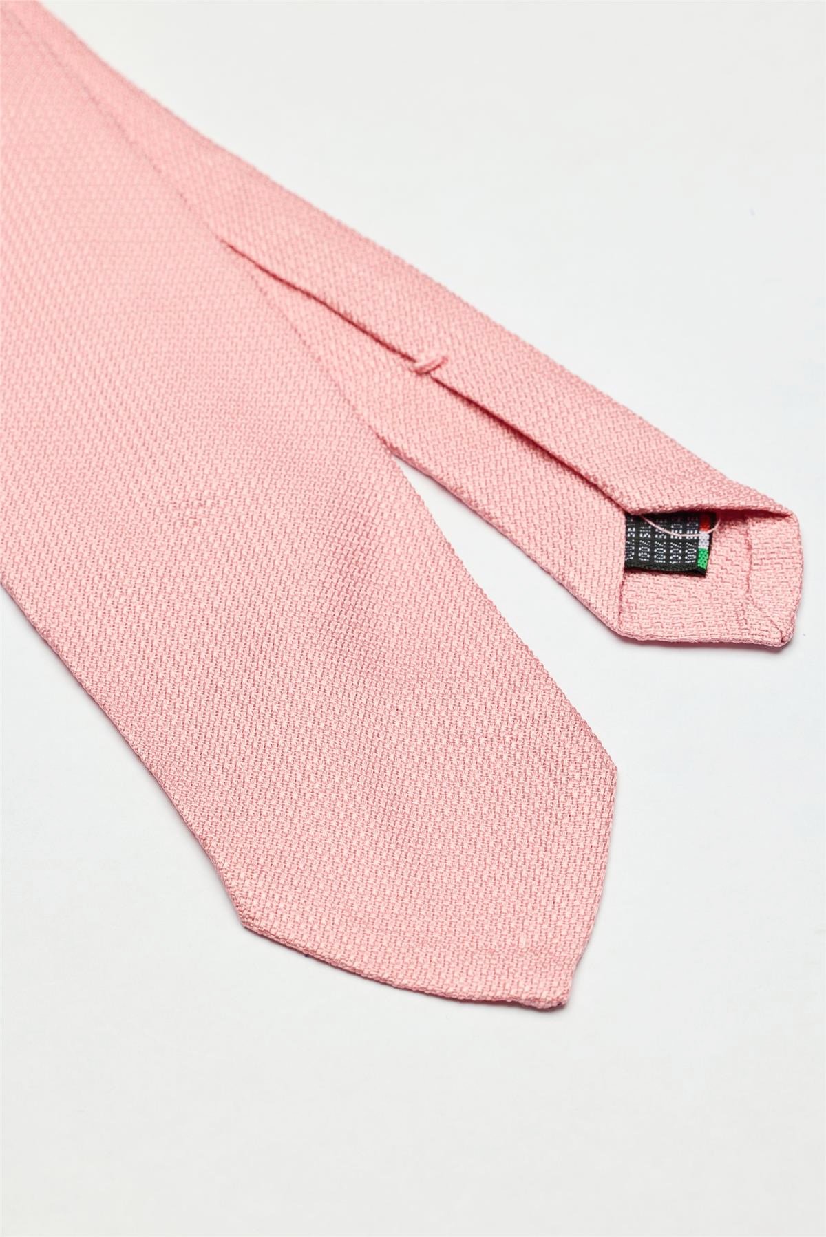 Pembe Garza İpek Kravat