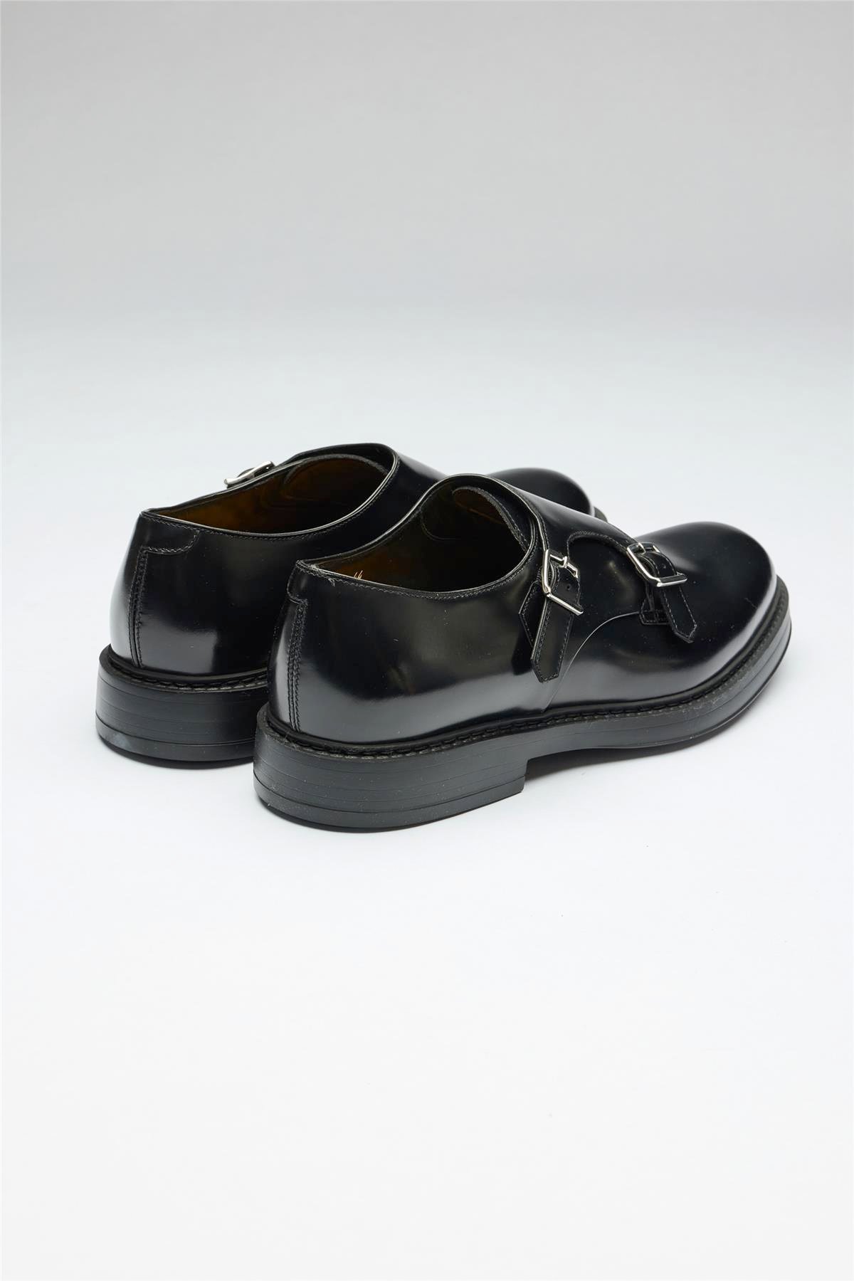 Siyah Bağcıklı Deri Ayakkabı