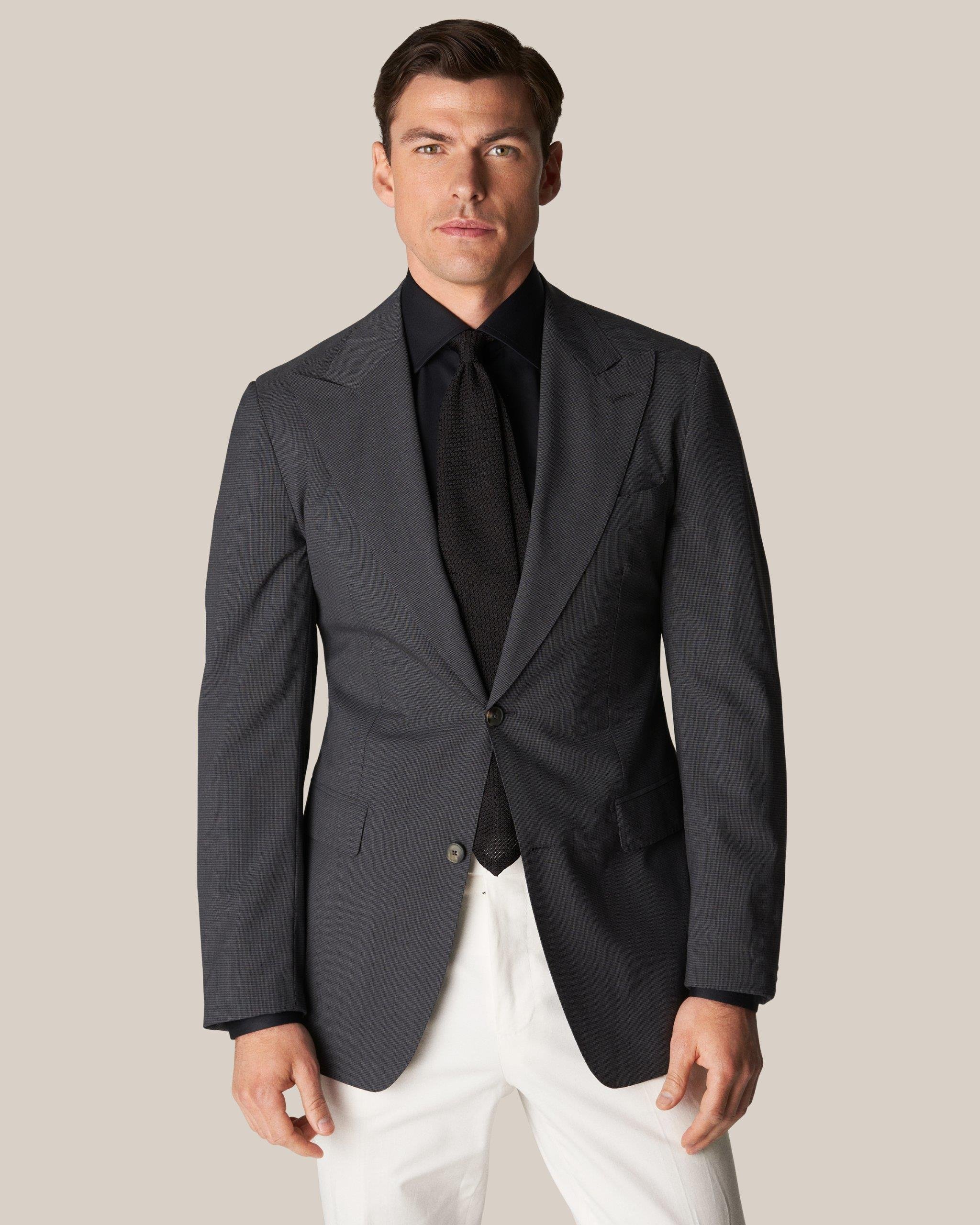 Siyah Comfort Esnek Twill Pamuk Gömlek