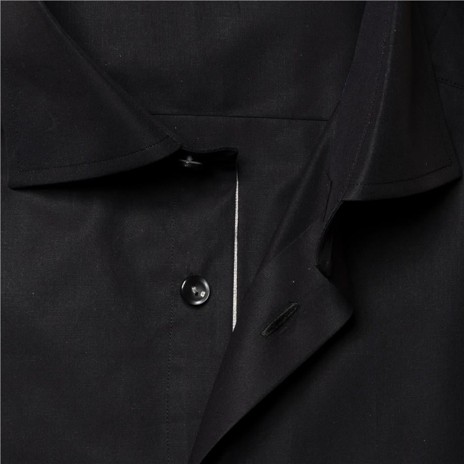 Siyah Klasik Pamuk Gömlek