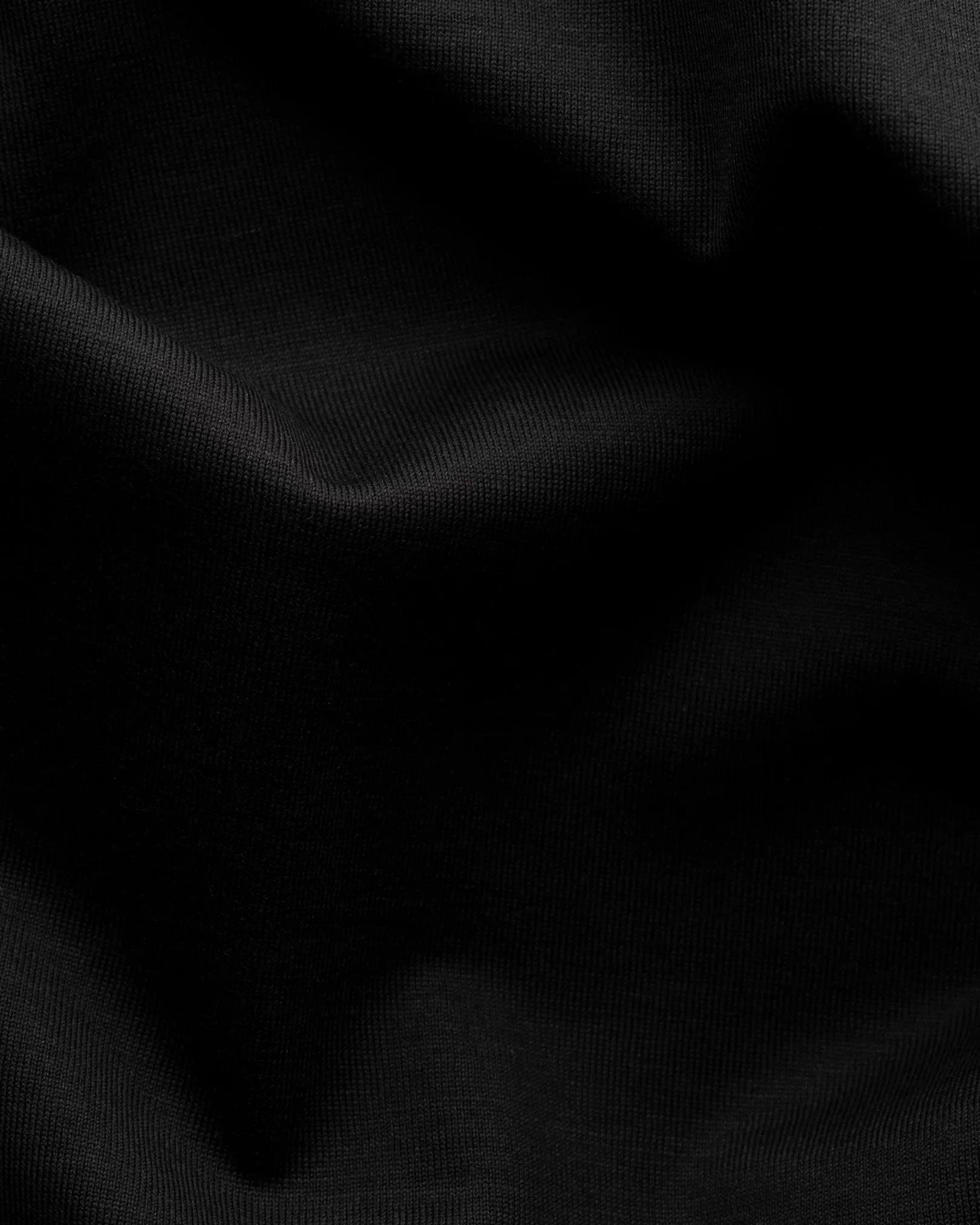 Siyah Pamuk İpek T-Shirt