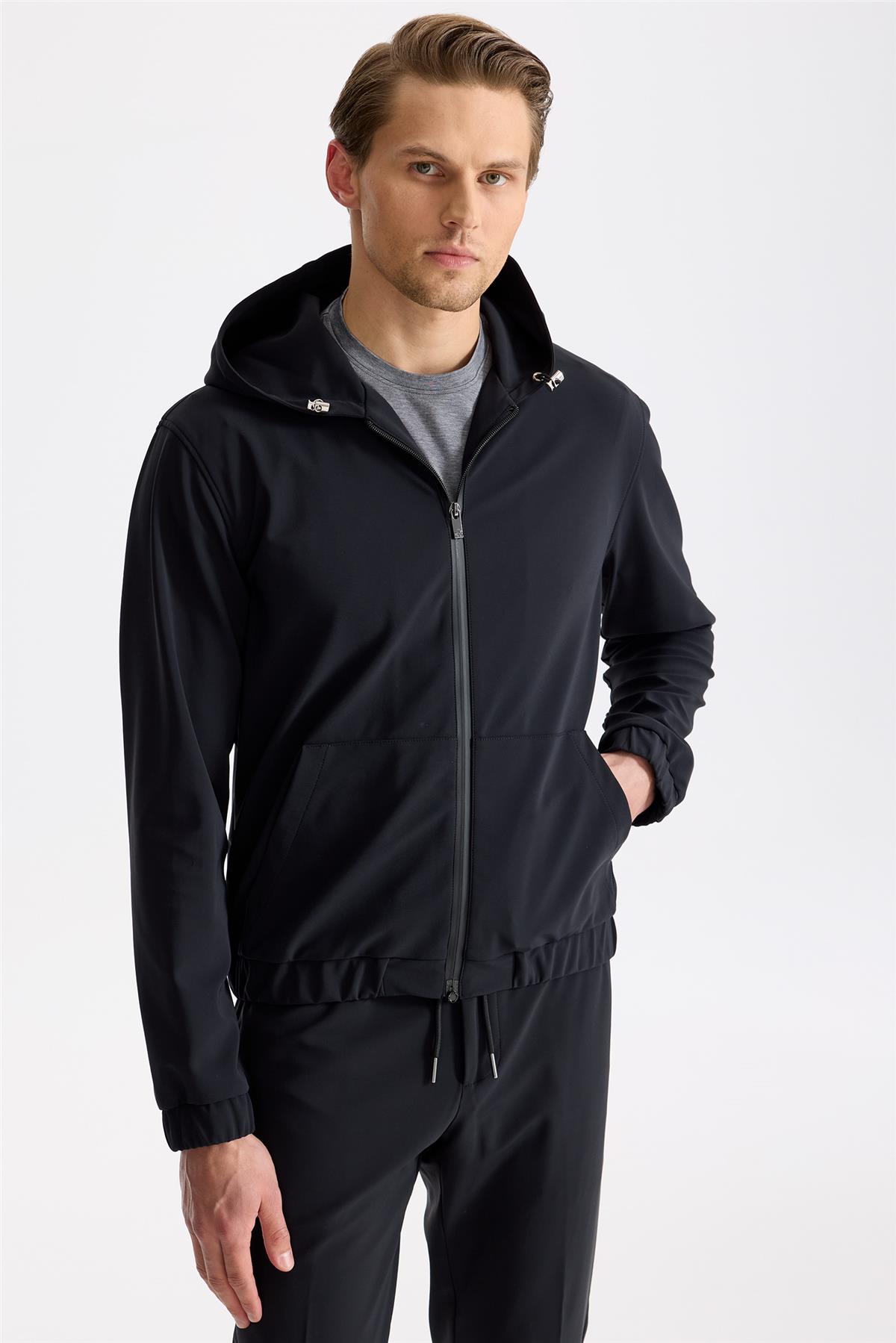 Siyah Running Spor Takım Elbise