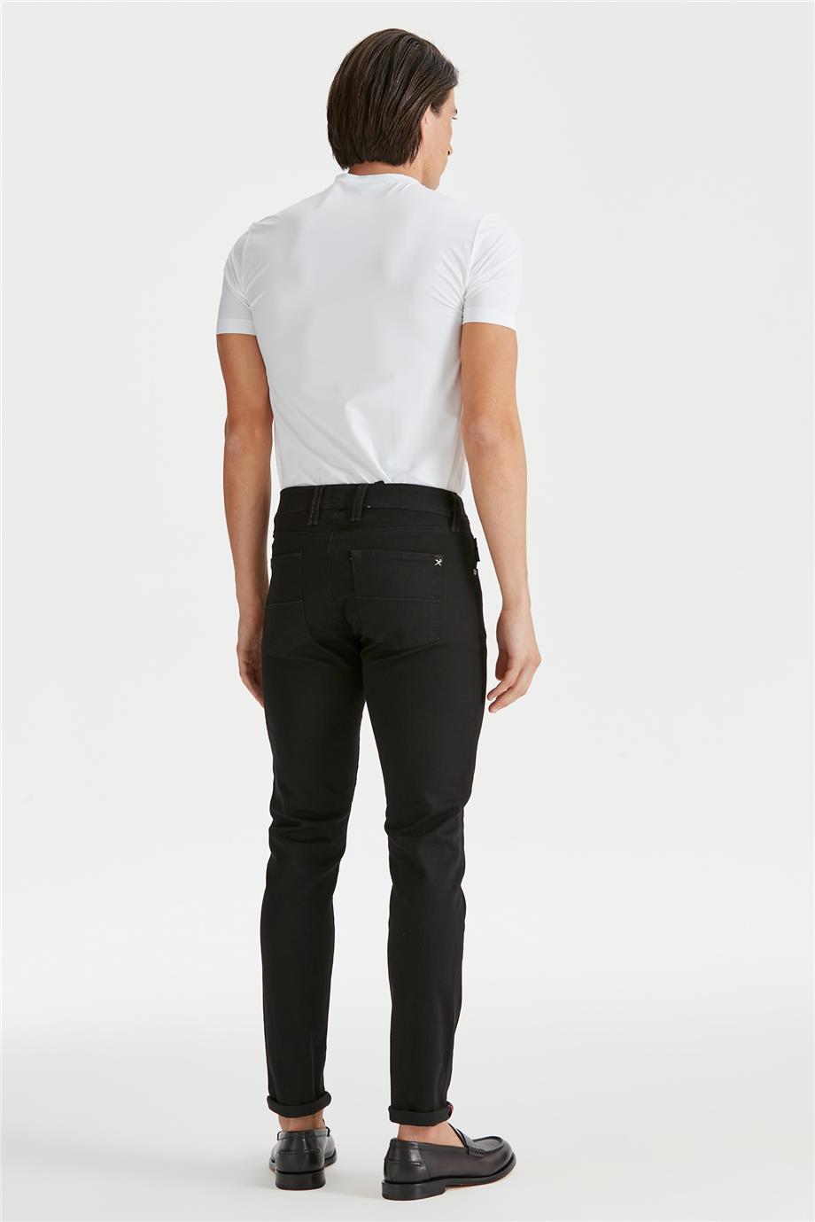 Siyah Streç Denim Pantolon