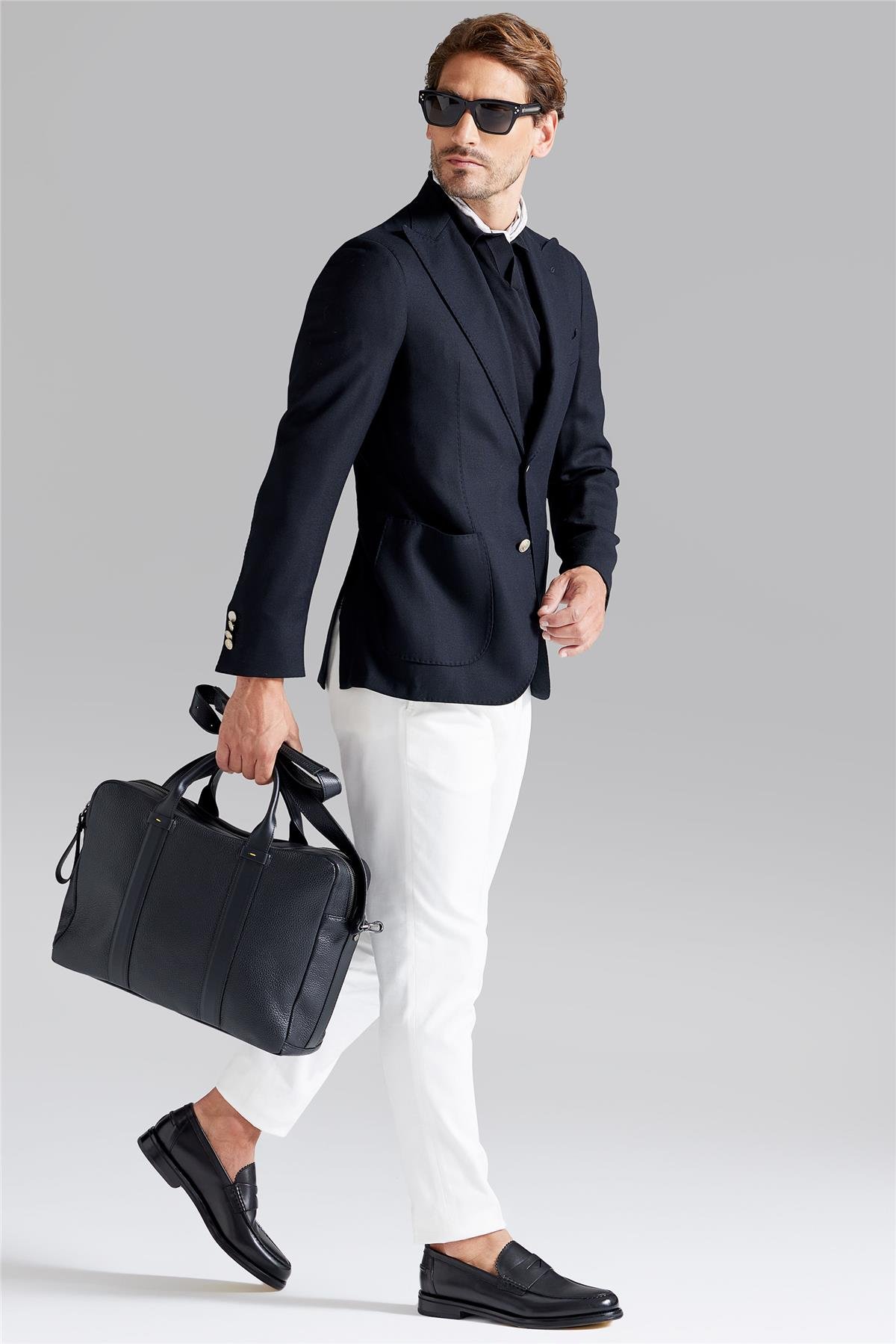 Siyah Yün Blazer Ceket