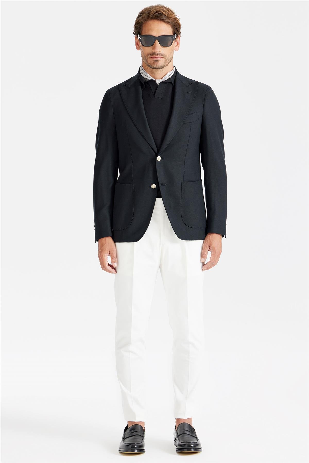 Siyah Yün Blazer Ceket