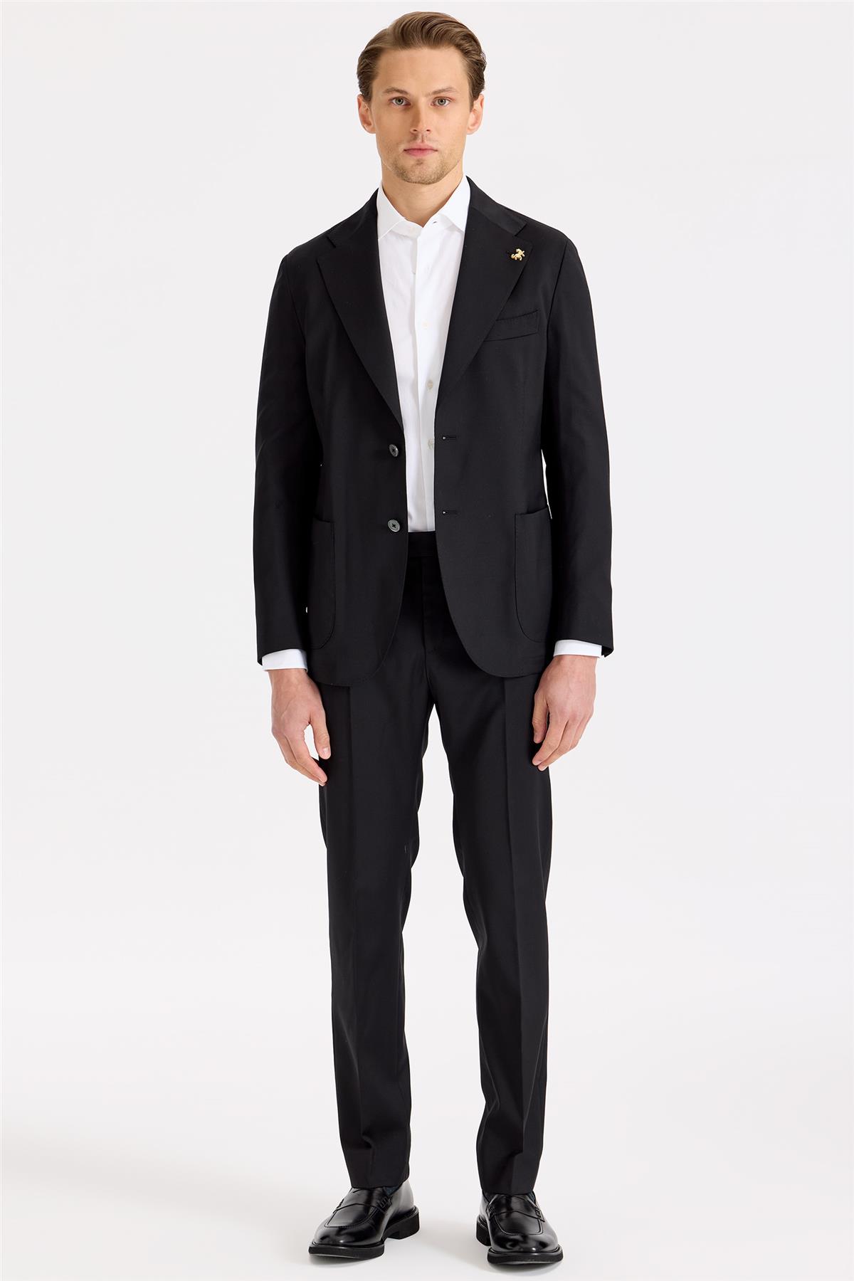 Siyah Yün Takım Elbise