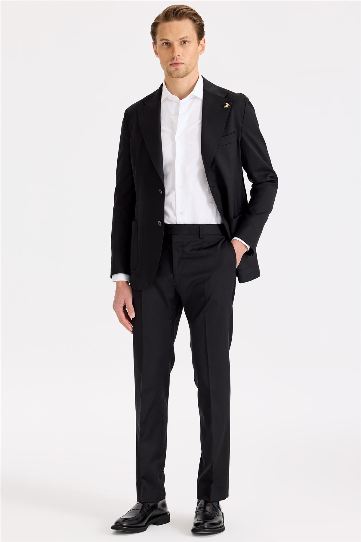 Siyah Yün Takım Elbise