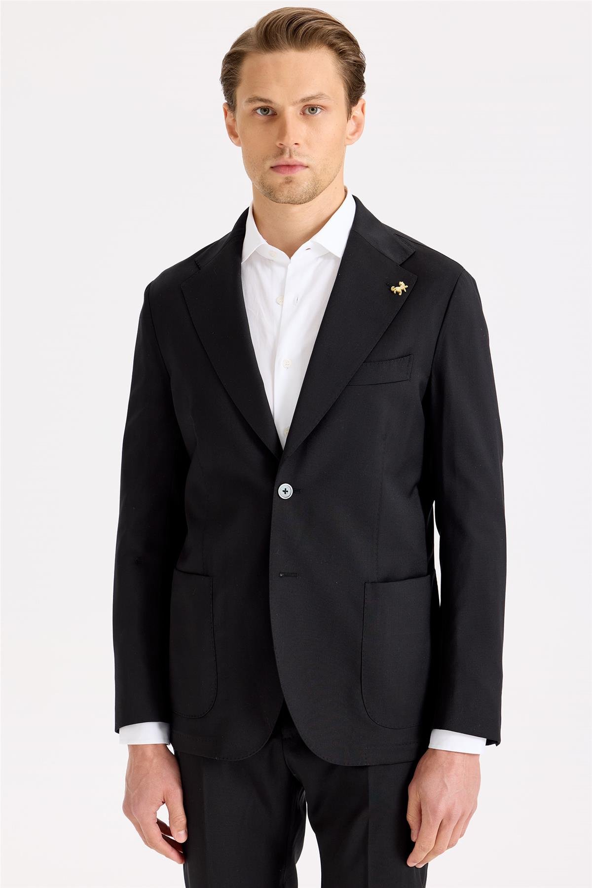 Siyah Yün Takım Elbise