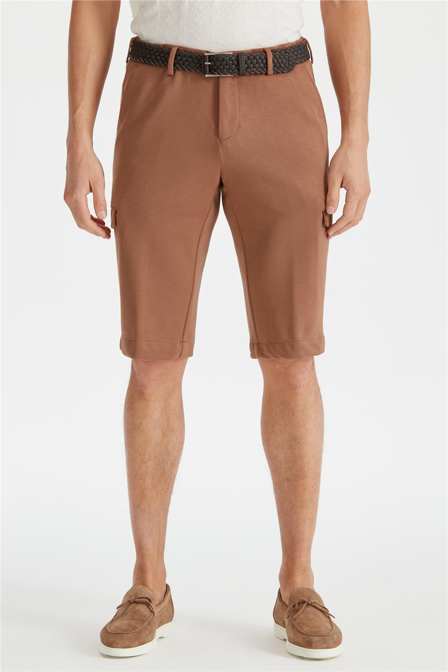 Tarçın Pamuk Triko Erkek Bermuda