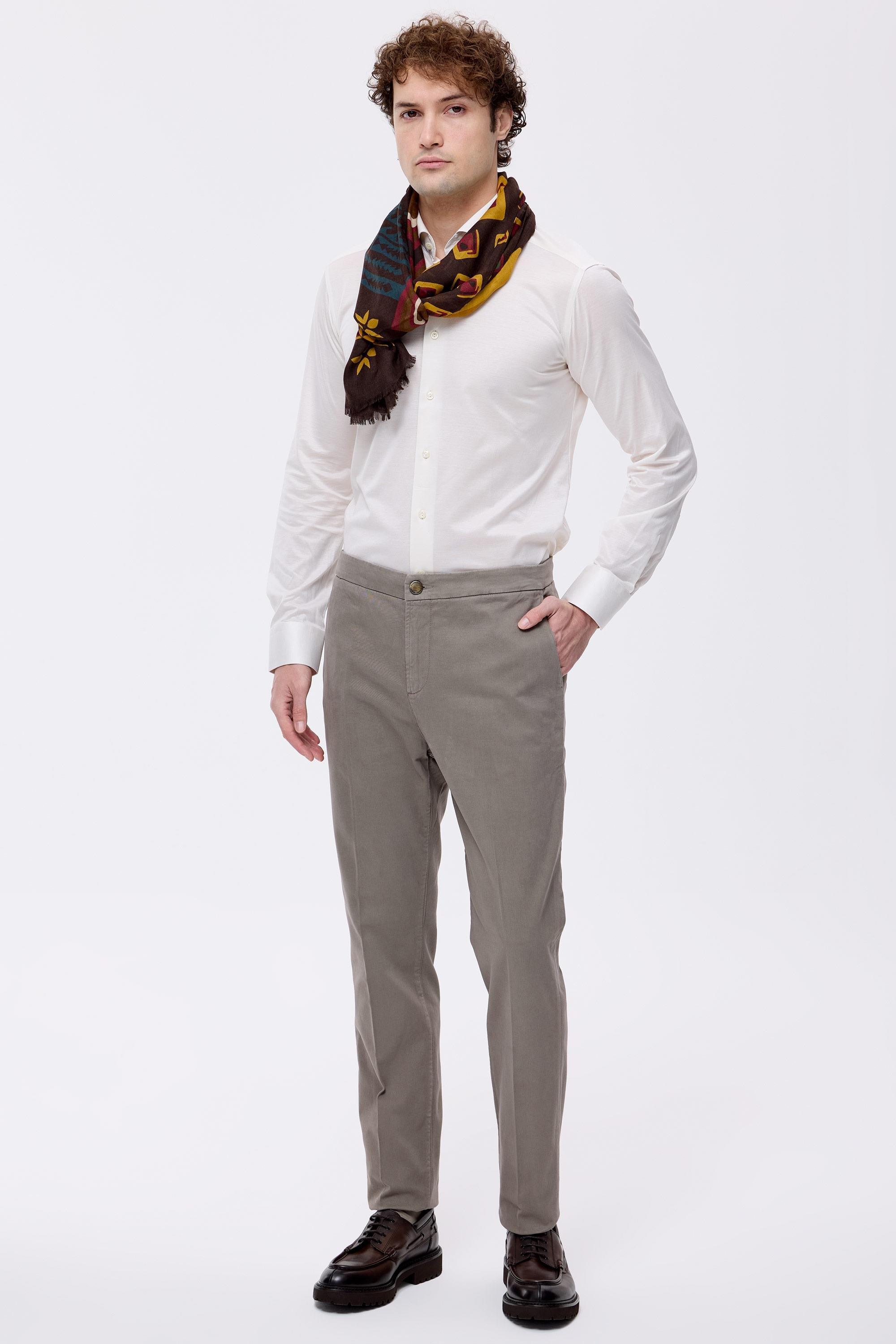 Vizon Pamuk Kaşmir Bağcıklı Chino Pantolon