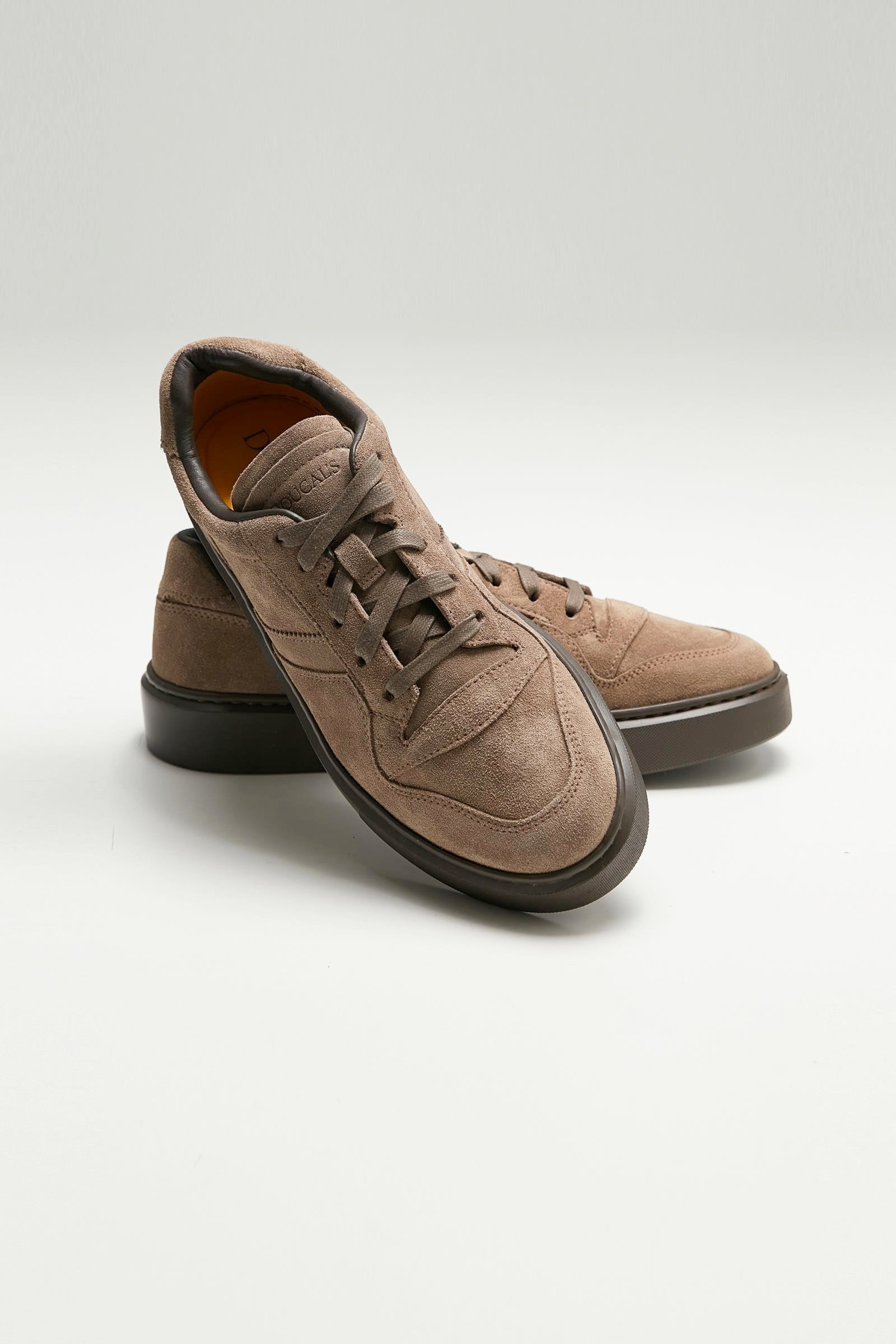 Vizon Renk Deri Sneaker