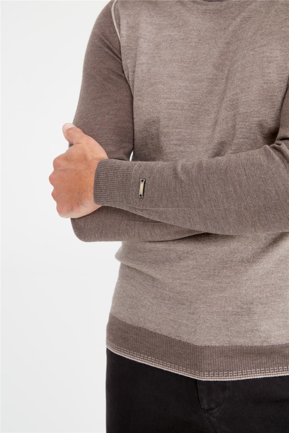 Vizon Yarım Balıkçı Yün Triko