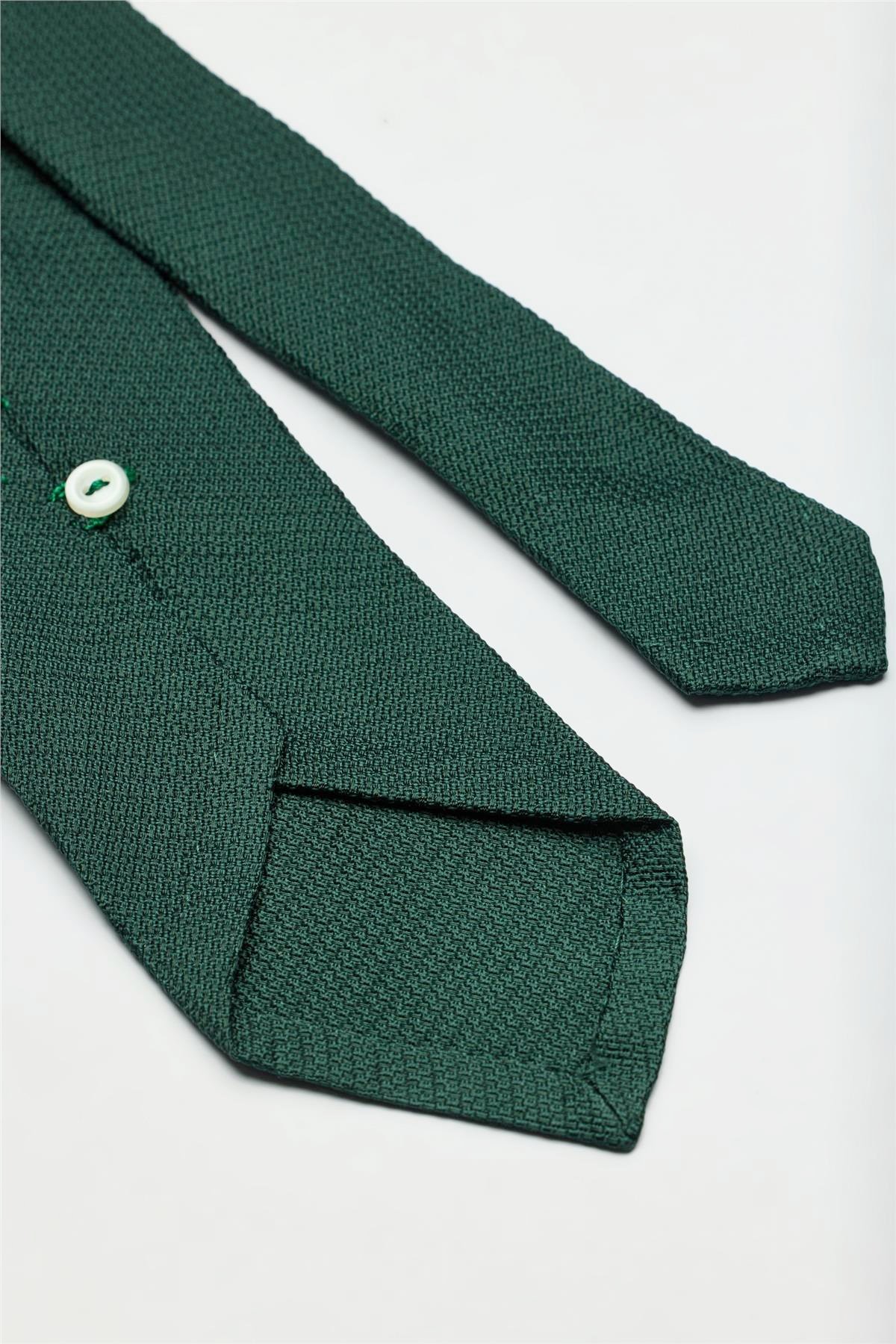 Yeşil Garza İpek Kravat
