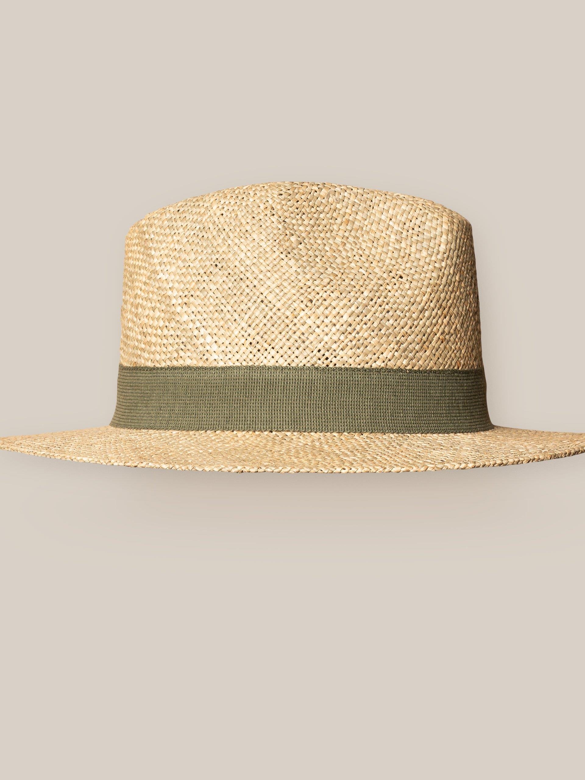 Yeşil Hasır Panama Şapka