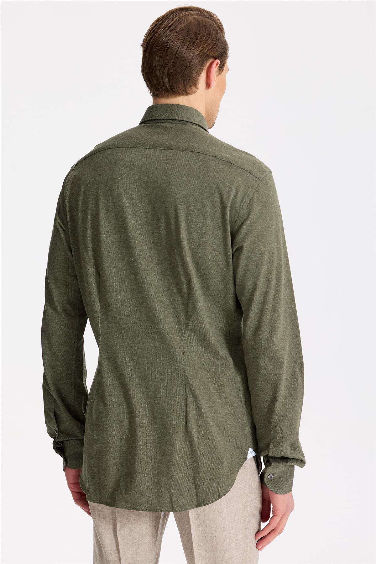 Yeşil Pamuk Kaşmir Gömlek