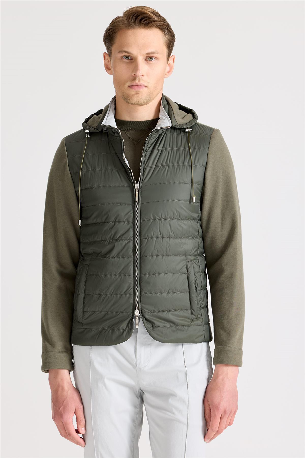 Yeşil Pamuk Spor Mont