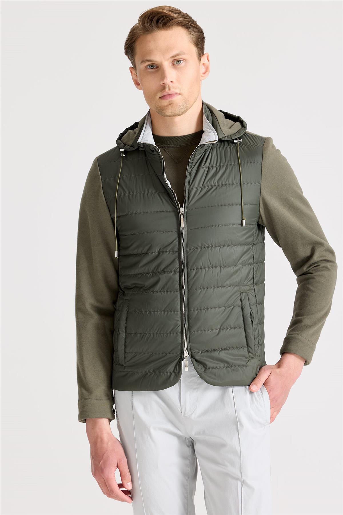 Yeşil Pamuk Spor Mont