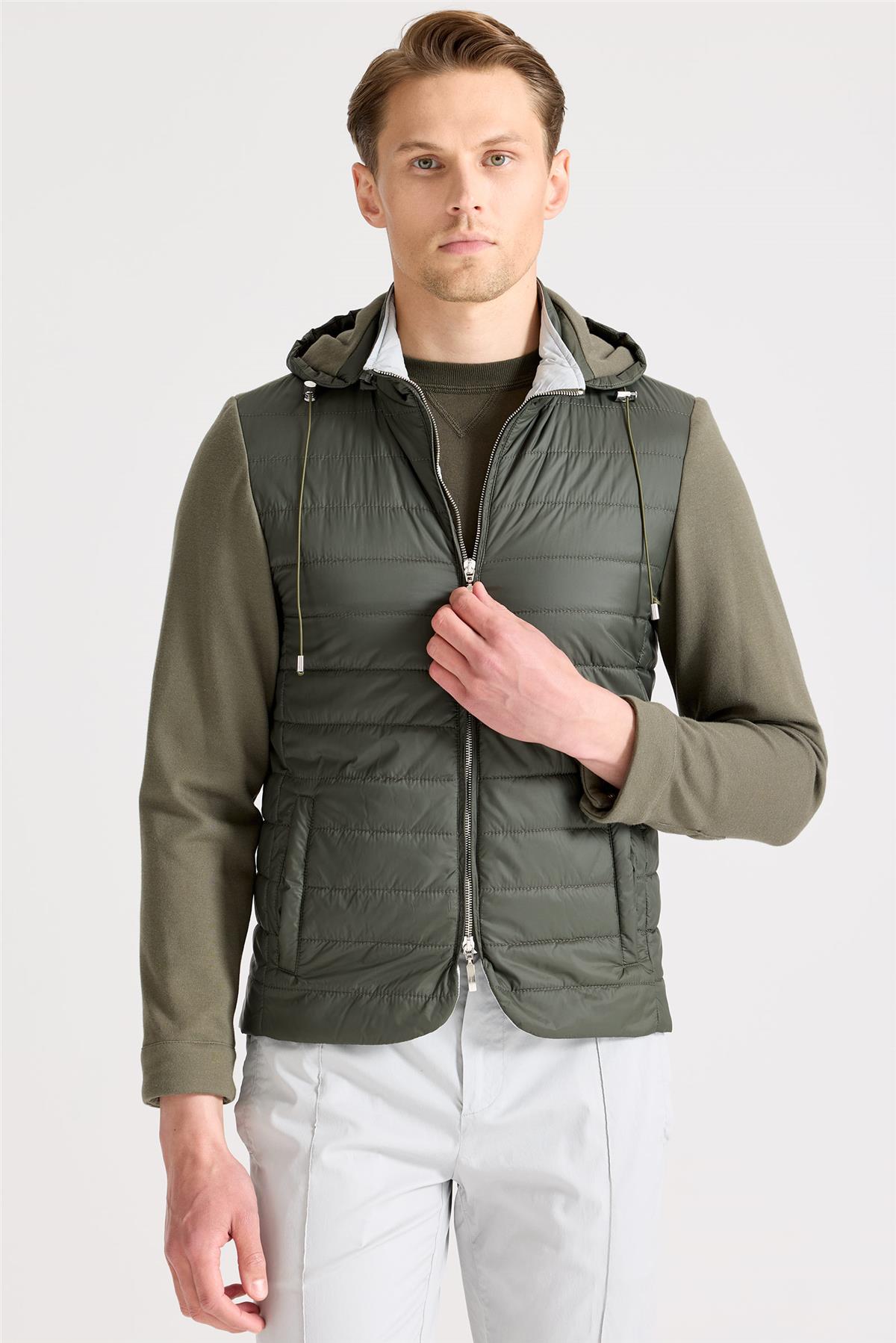 Yeşil Pamuk Spor Mont