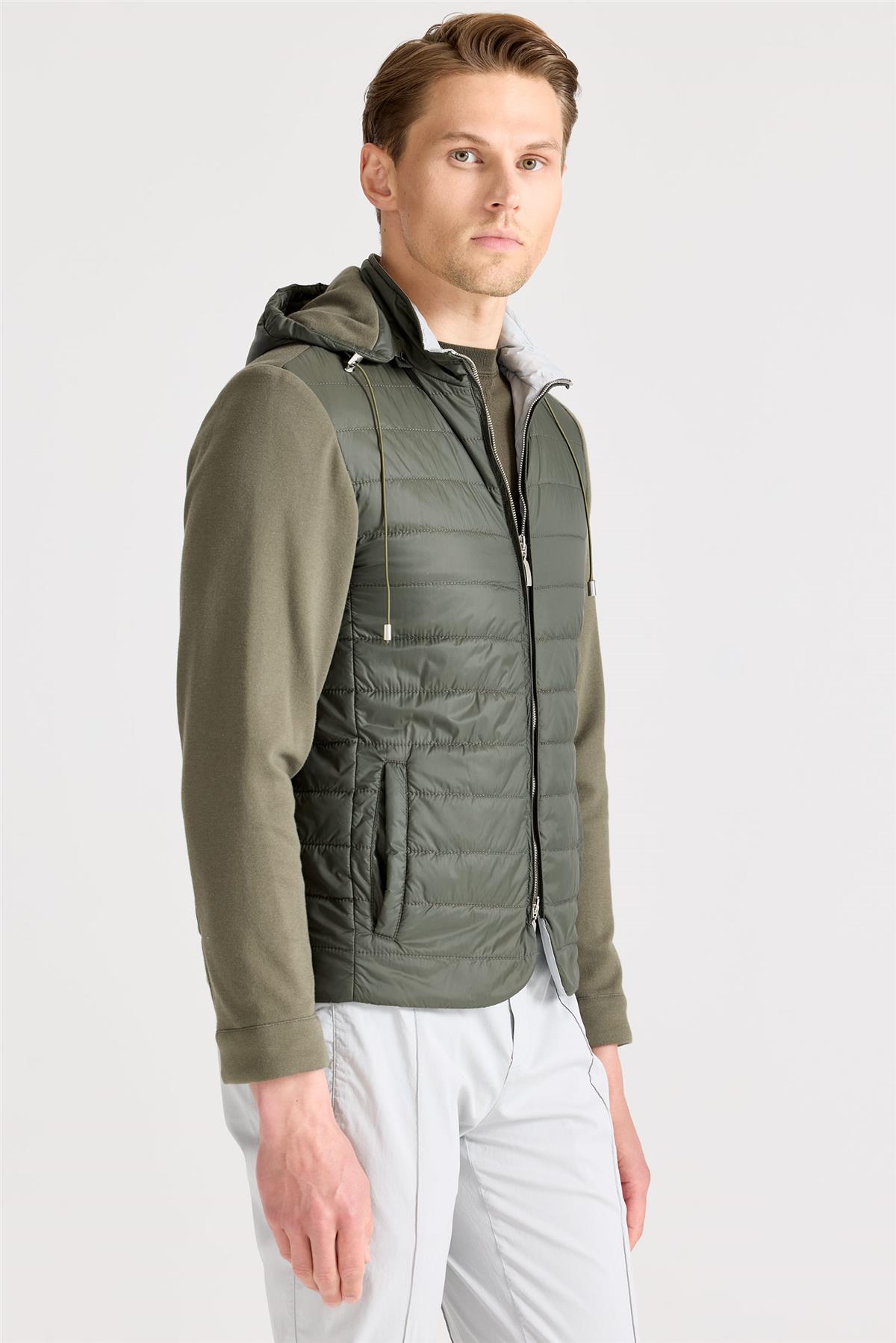 Yeşil Pamuk Spor Mont