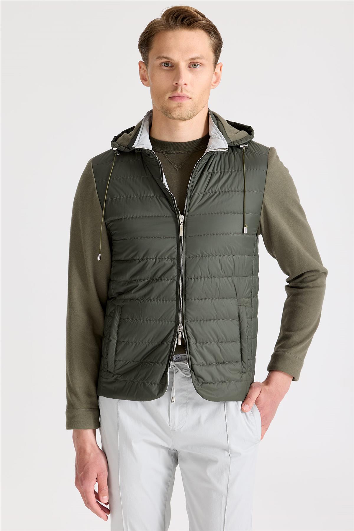 Yeşil Pamuk Spor Mont