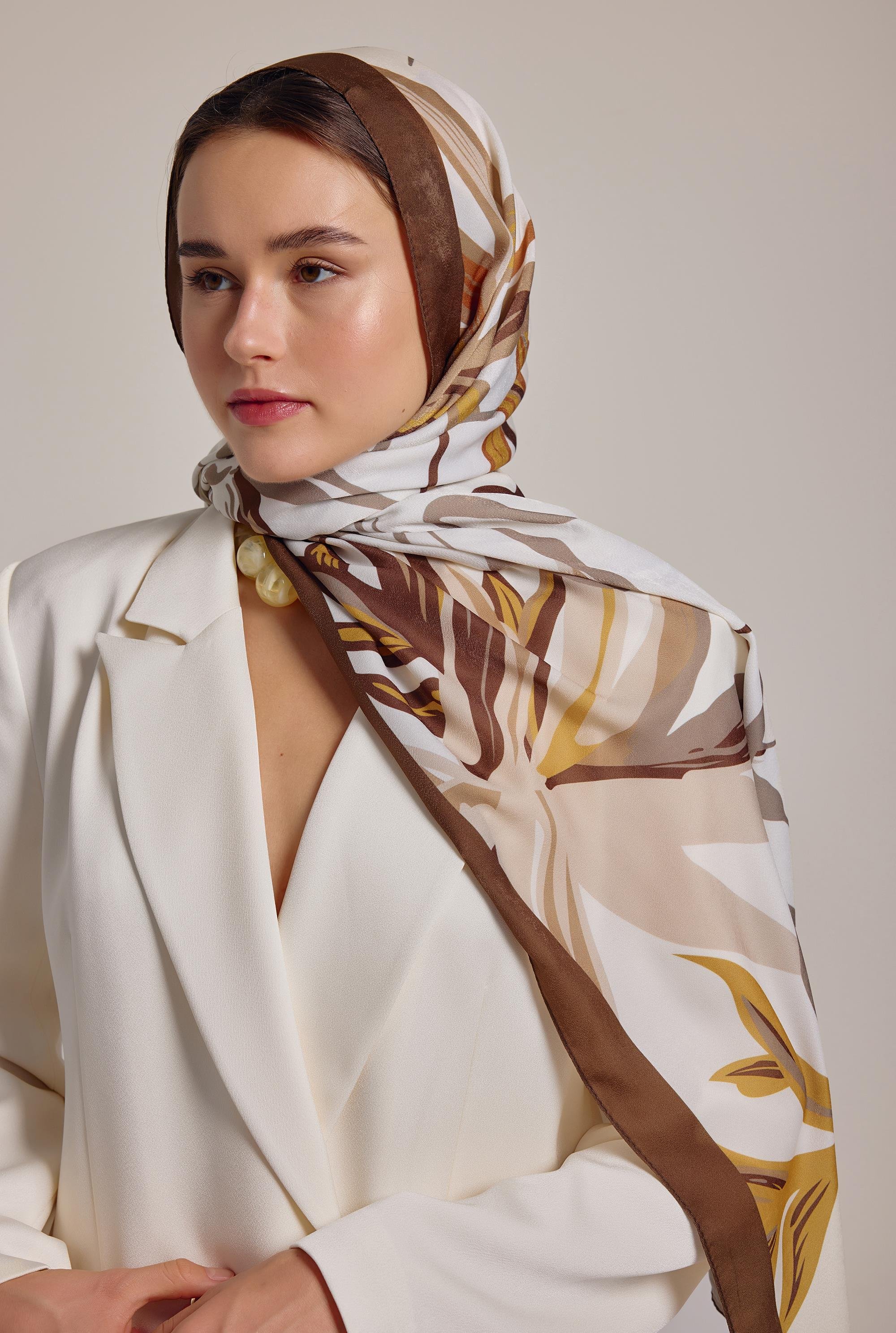 KAHVE YAQA BLOSSOM PREMIUM ŞAL