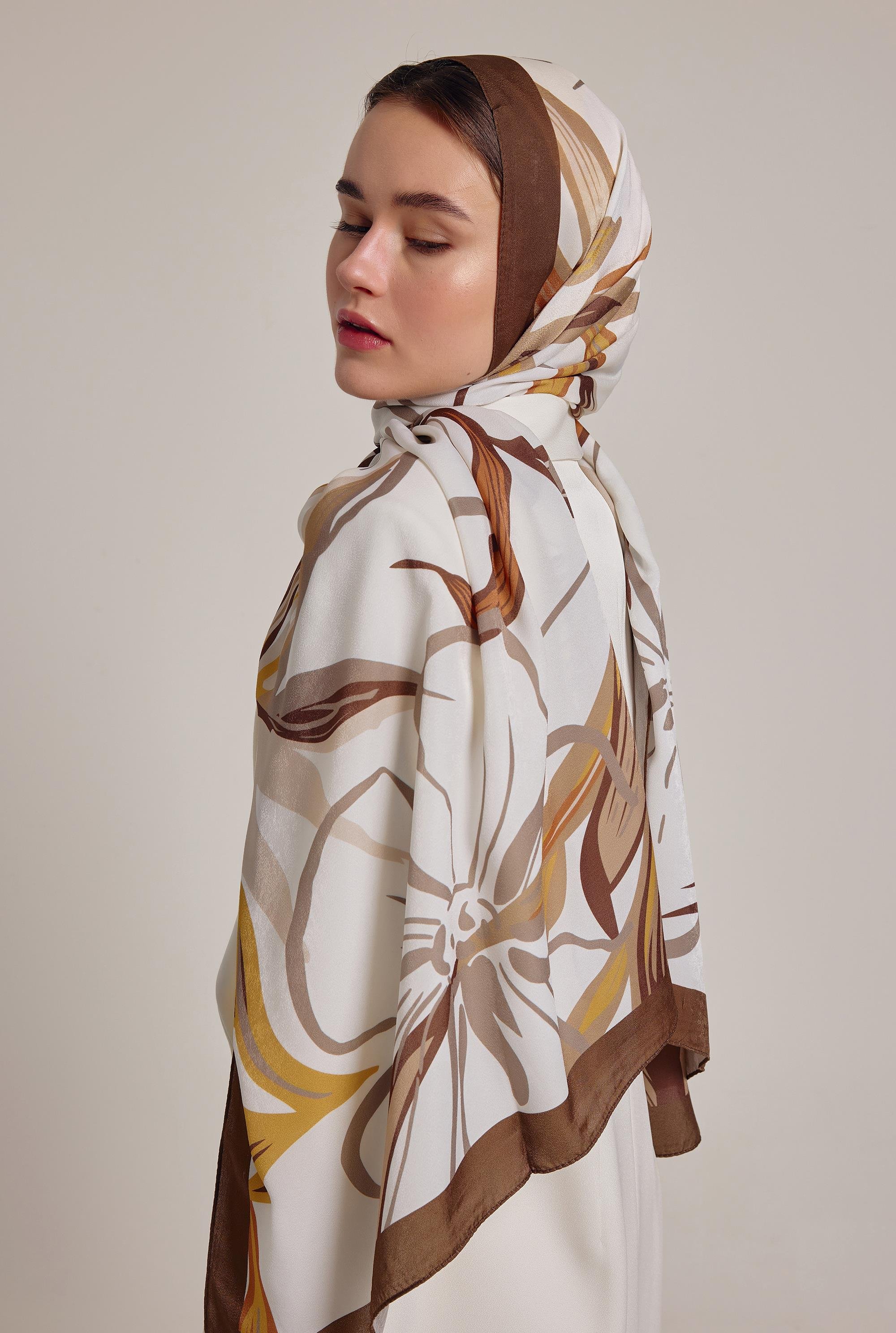 KAHVE YAQA BLOSSOM PREMIUM ŞAL