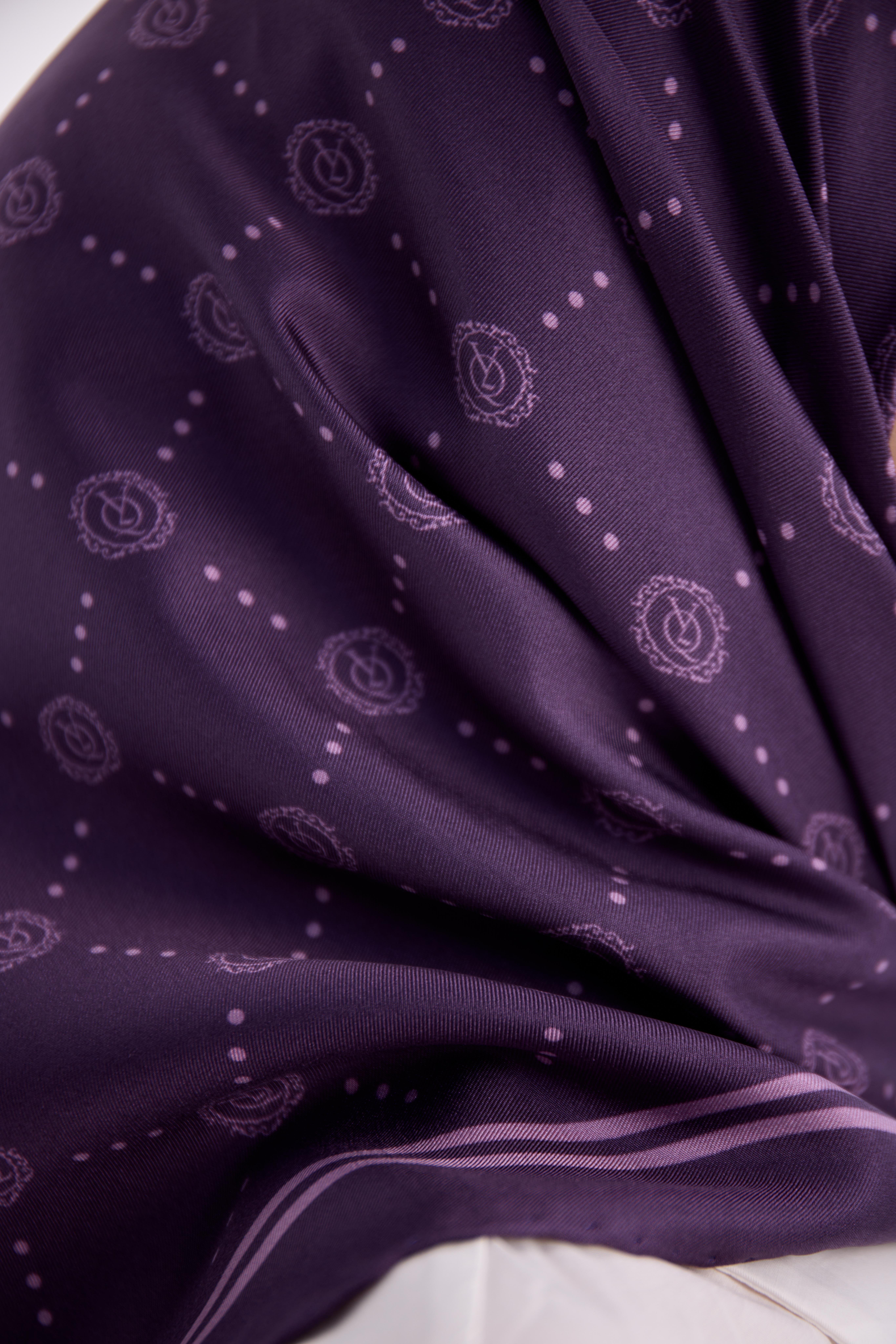 MÜRDÜM TWİLL İPEK MONOGRAM EŞARP-YQ01003