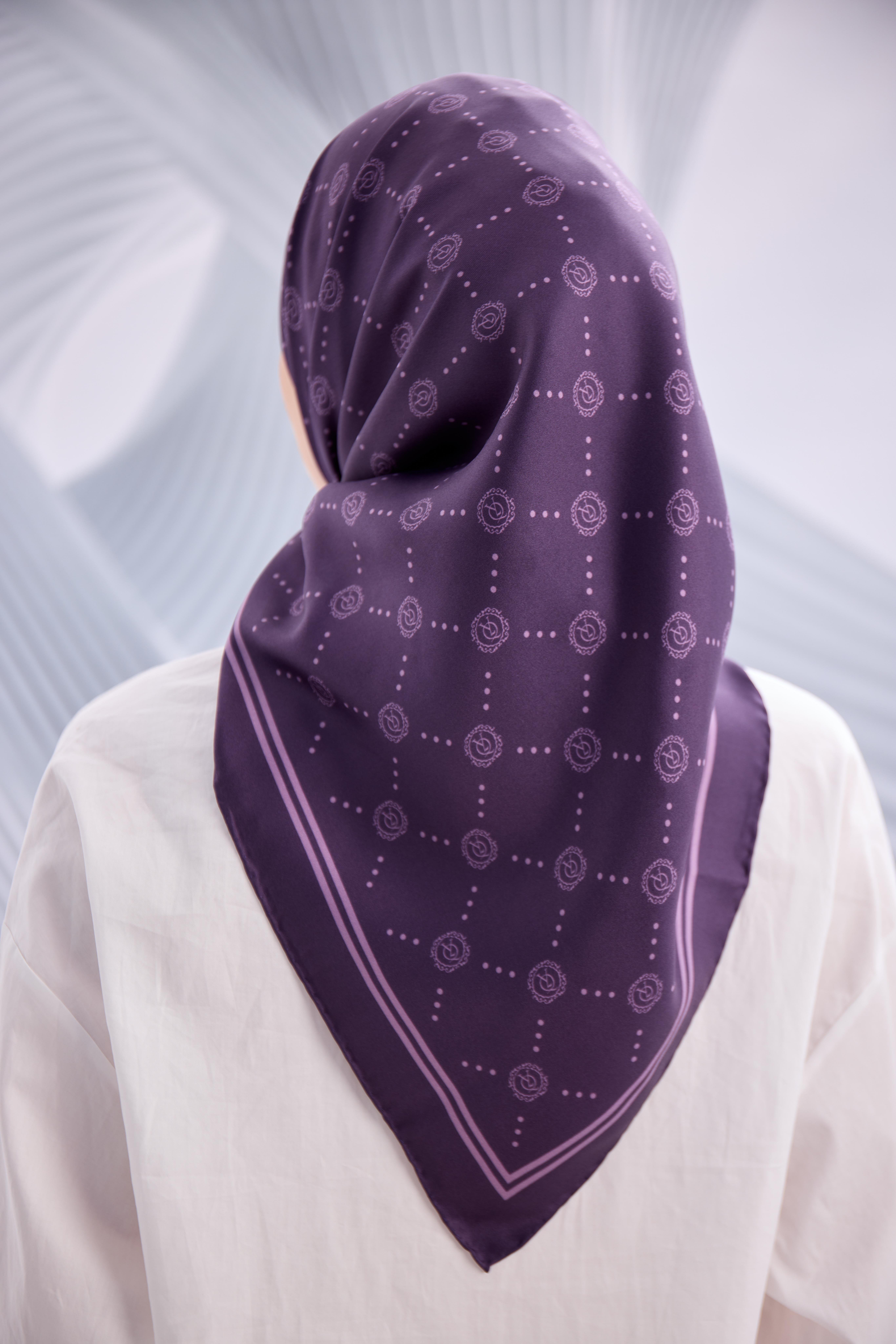 MÜRDÜM TWİLL İPEK MONOGRAM EŞARP-YQ01003