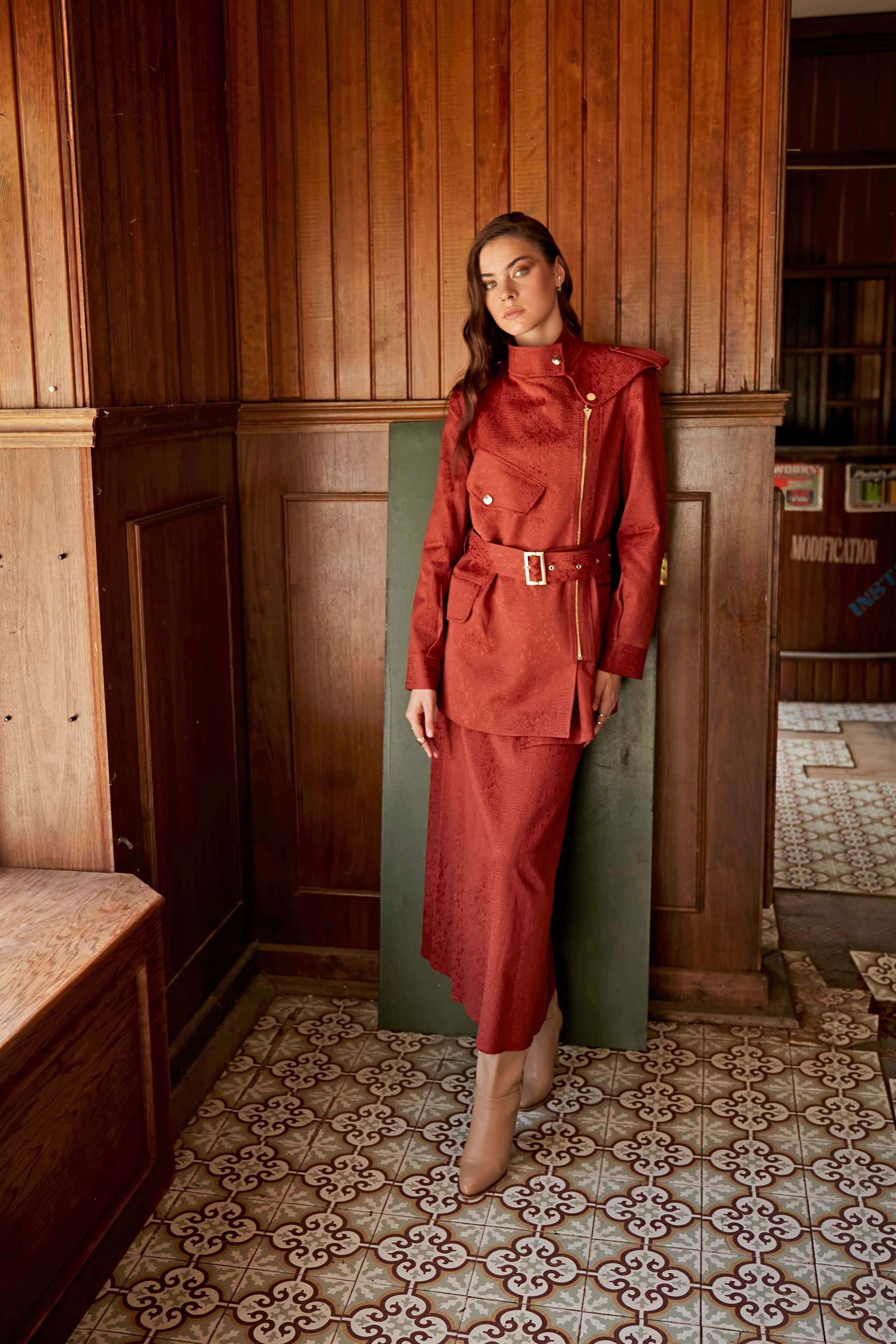 TABA CROCODILE DESEN CEKET