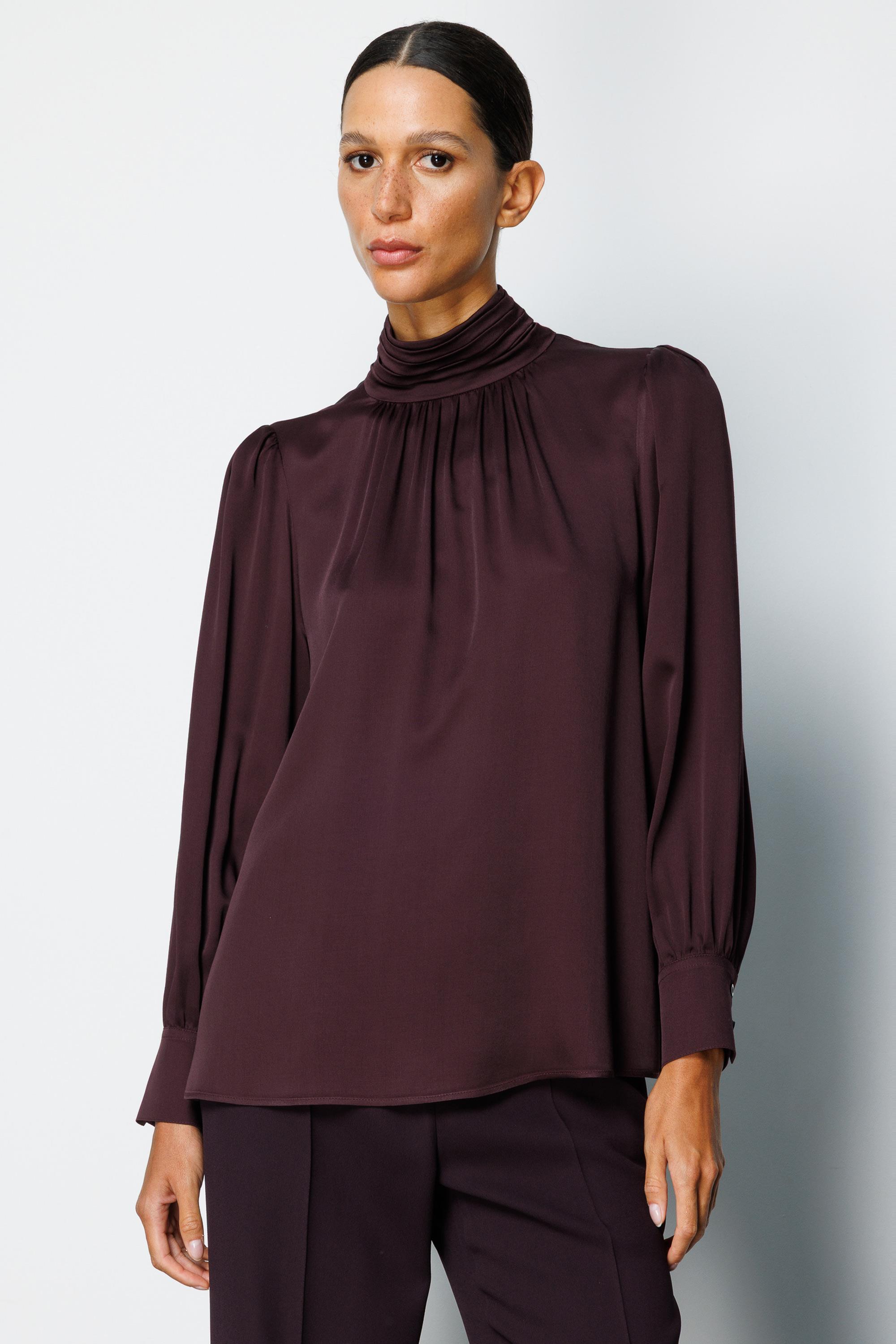 Balıkçı Yaka Drape Bluz