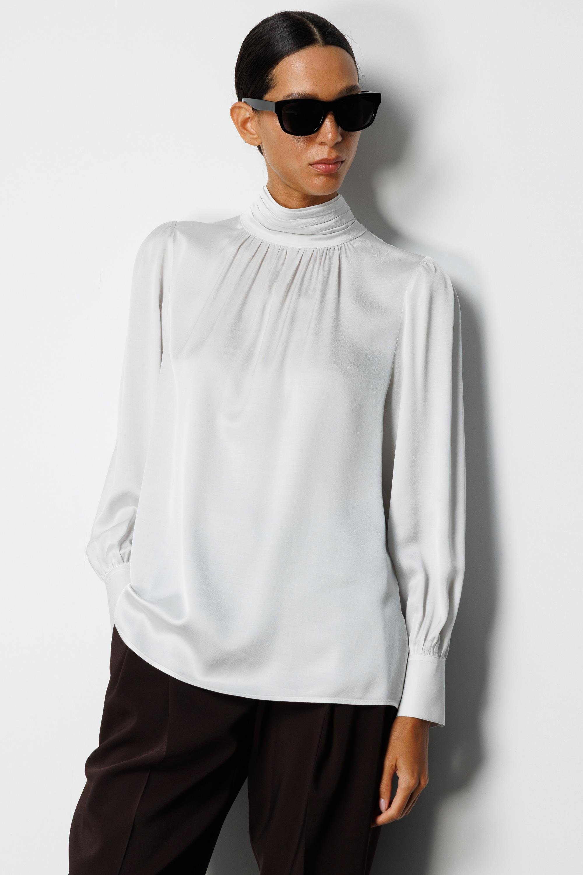 Balıkçı Yaka Drape Bluz