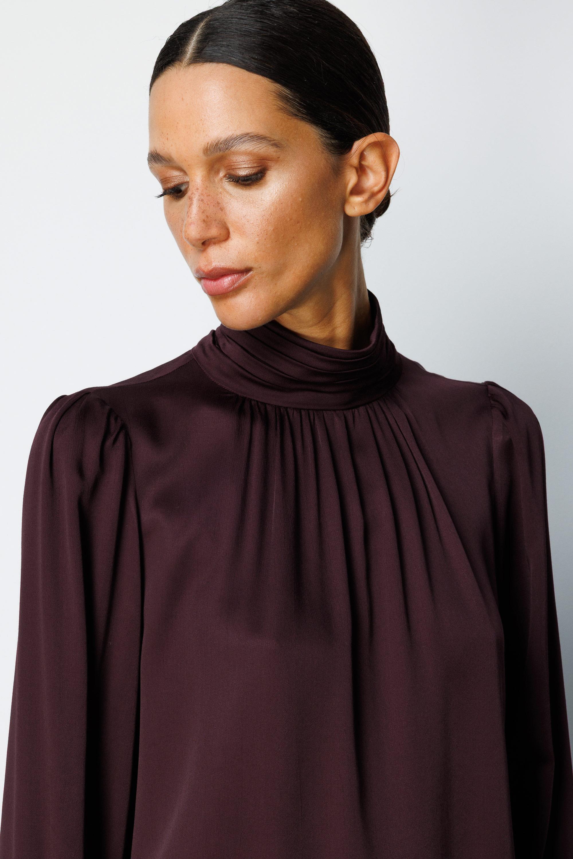 Balıkçı Yaka Drape Bluz