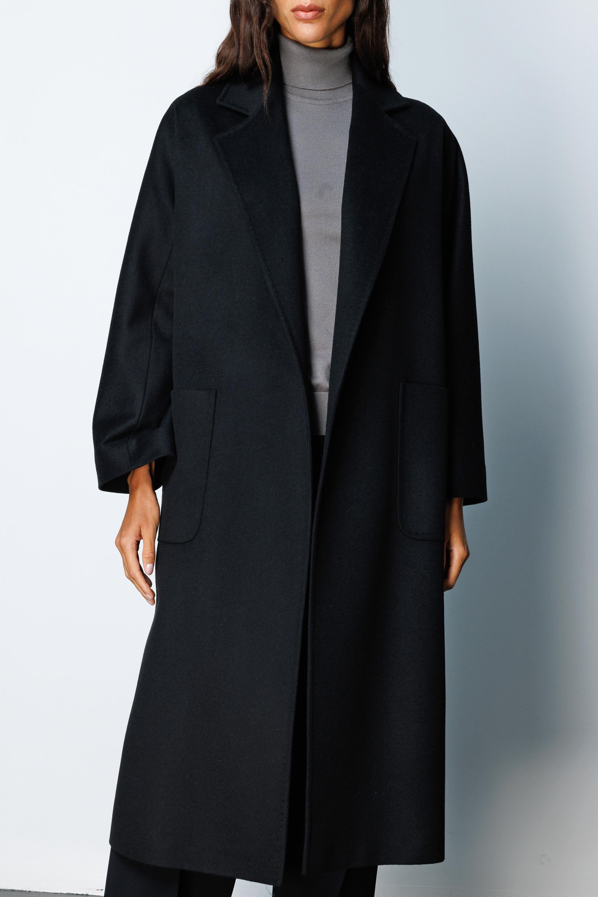 Dıştan Cepli Kemerli Manto