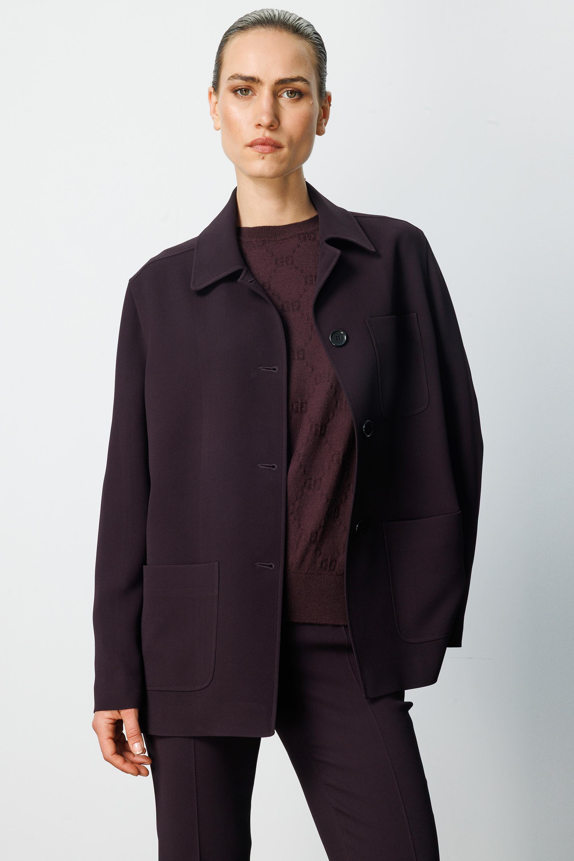 Dıştan Cepli Oversize Ceket