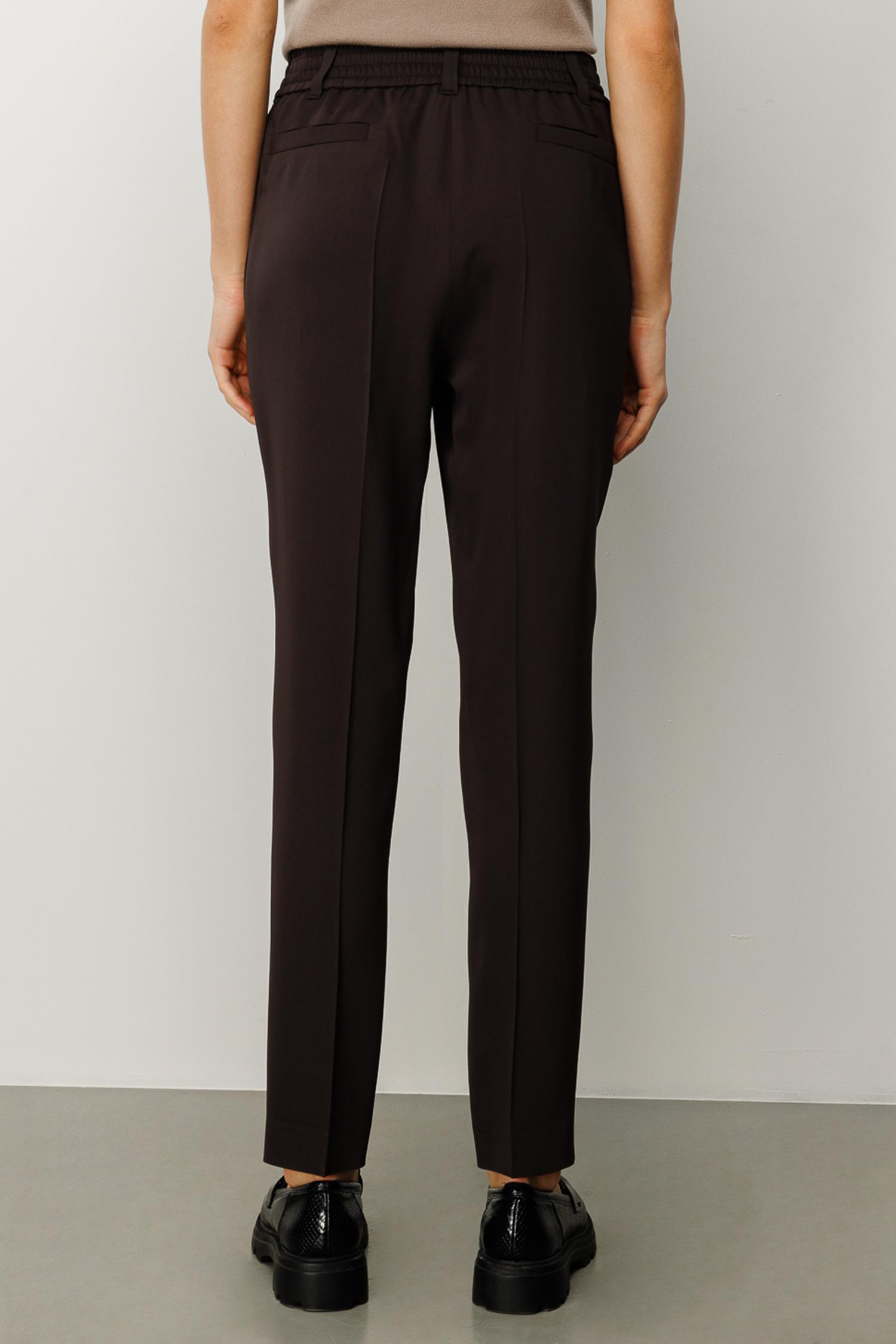 Elastan Kemerli Dar Paça Pantolon
