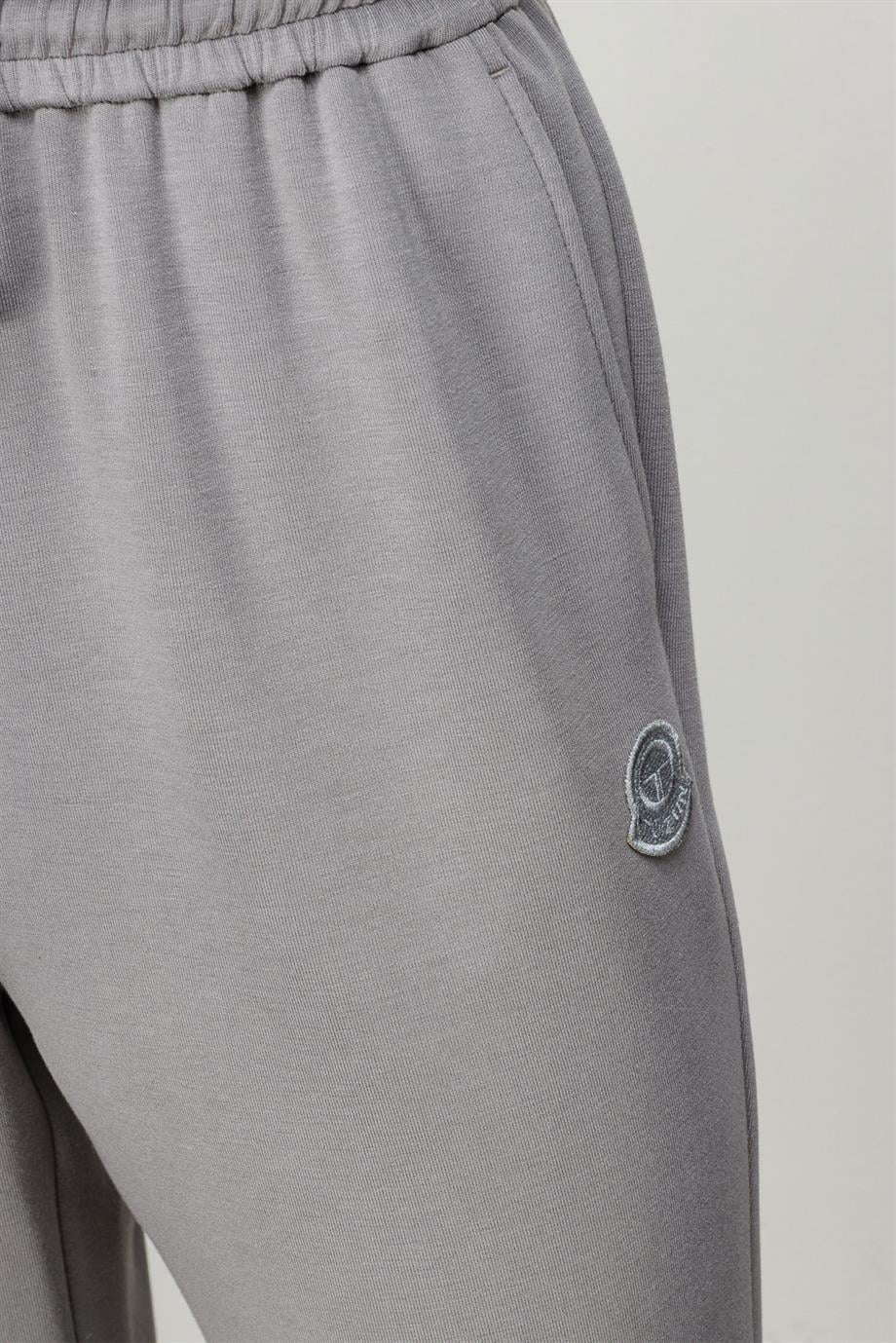 Elastan Kemerli Paçası Lastikli Sweat Pantolon
