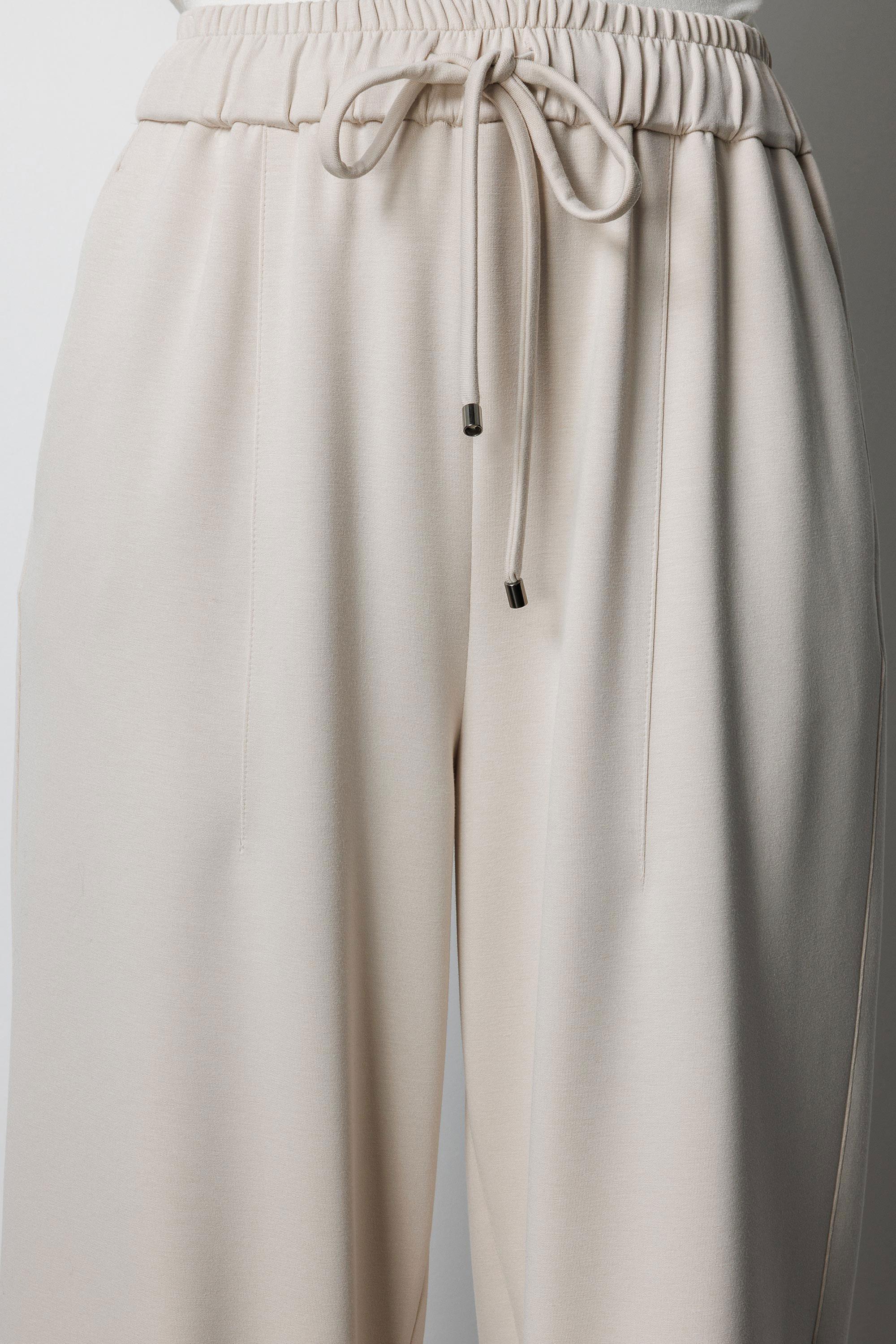 Elastan Kemerli Pensli Sweat Pantolon