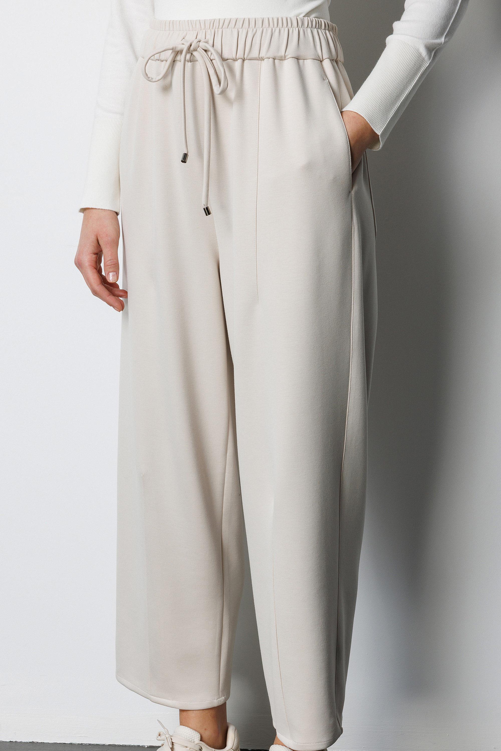 Elastan Kemerli Pensli Sweat Pantolon