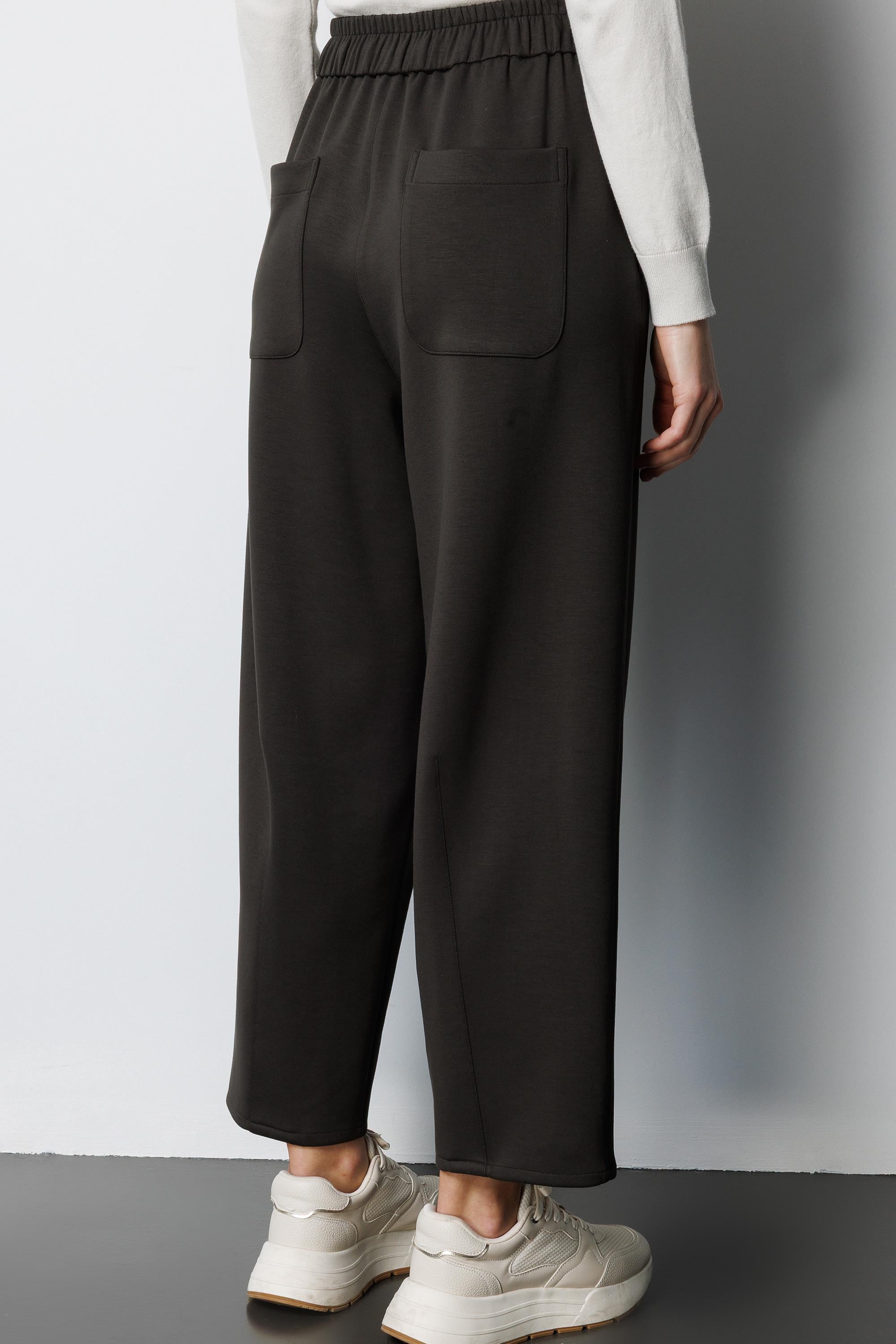 Elastan Kemerli Pensli Sweat Pantolon