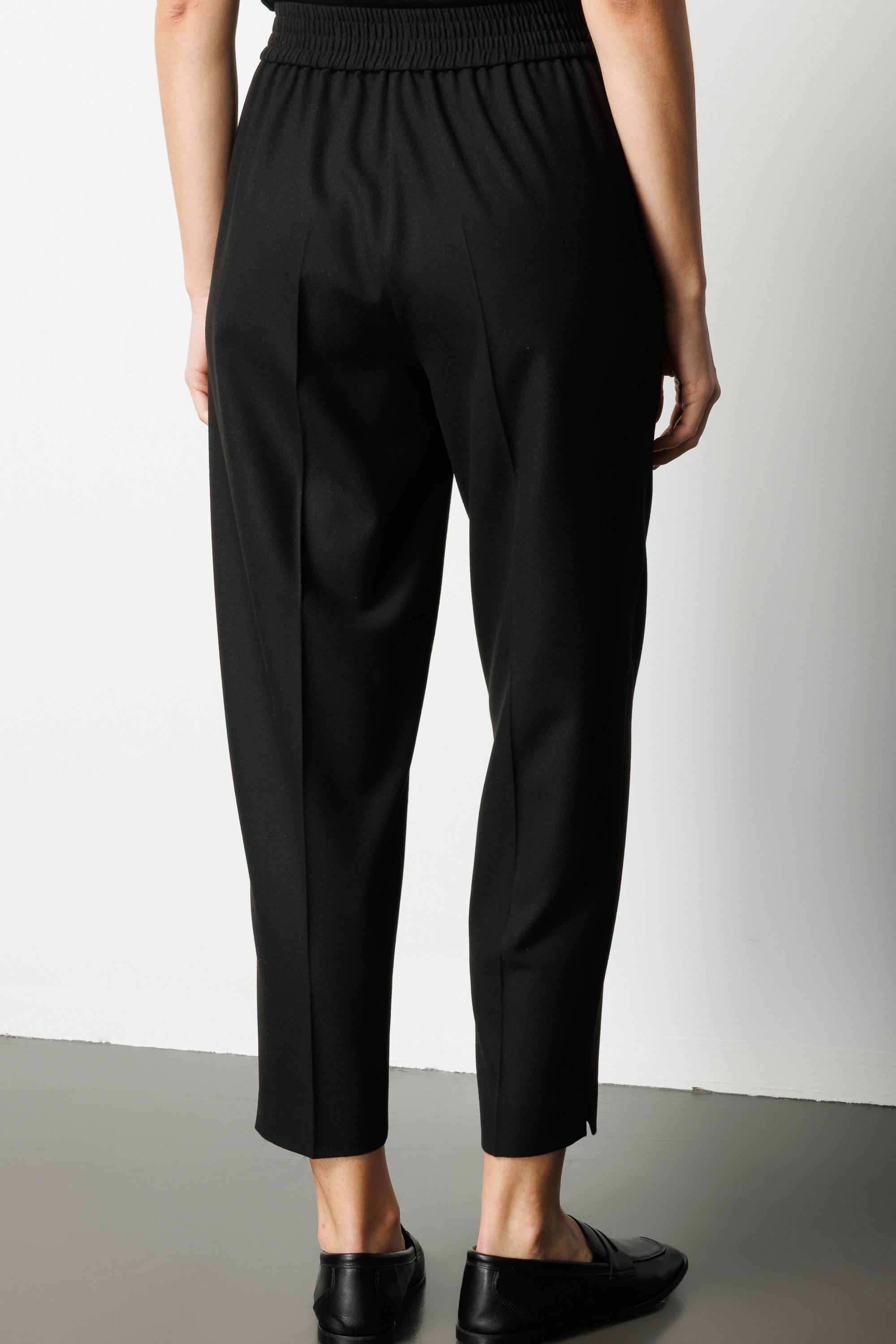 Elastan Kemerli Yırtmaçlı Pantolon