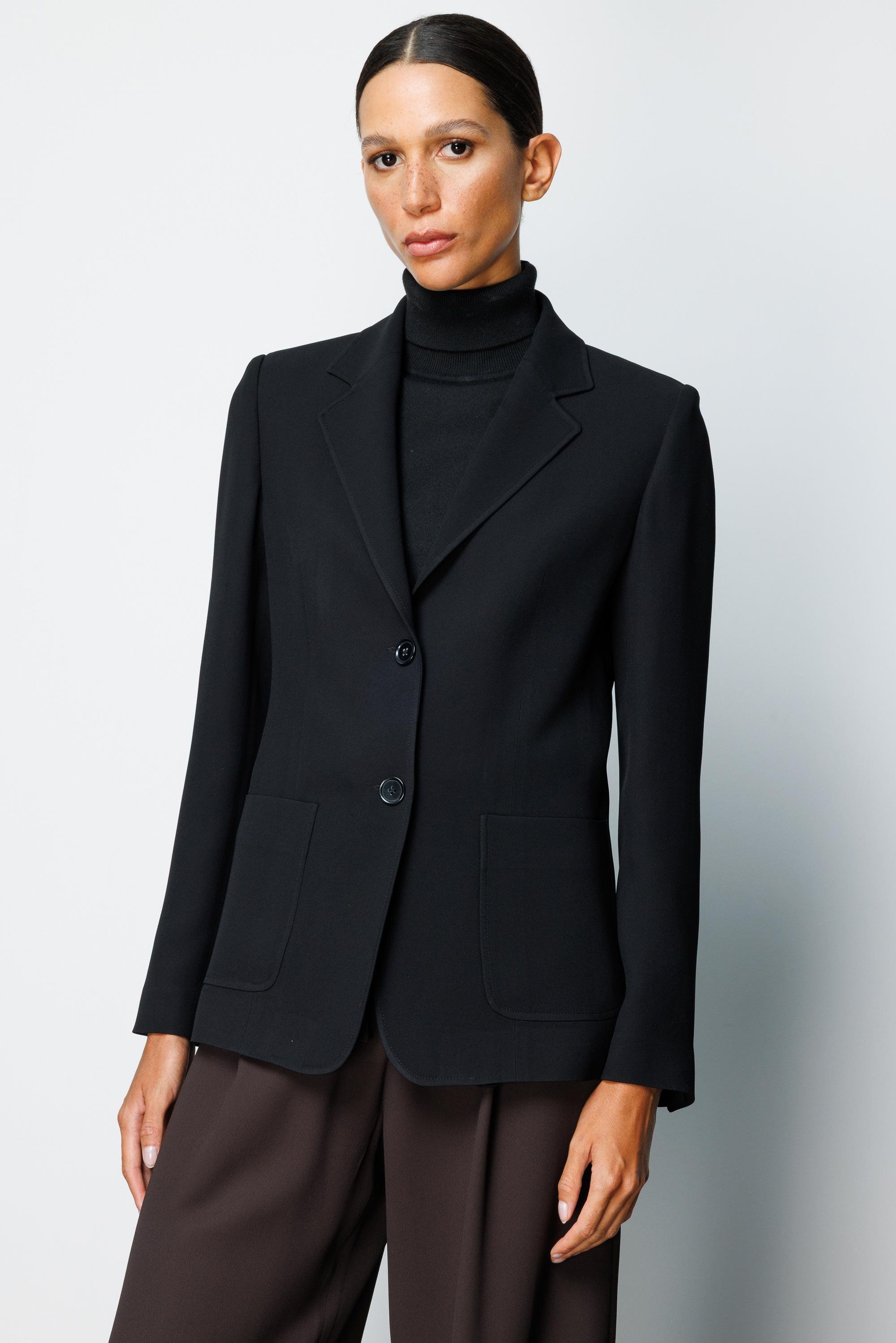 İki Dügmeli Dıştan Cepli Ceket