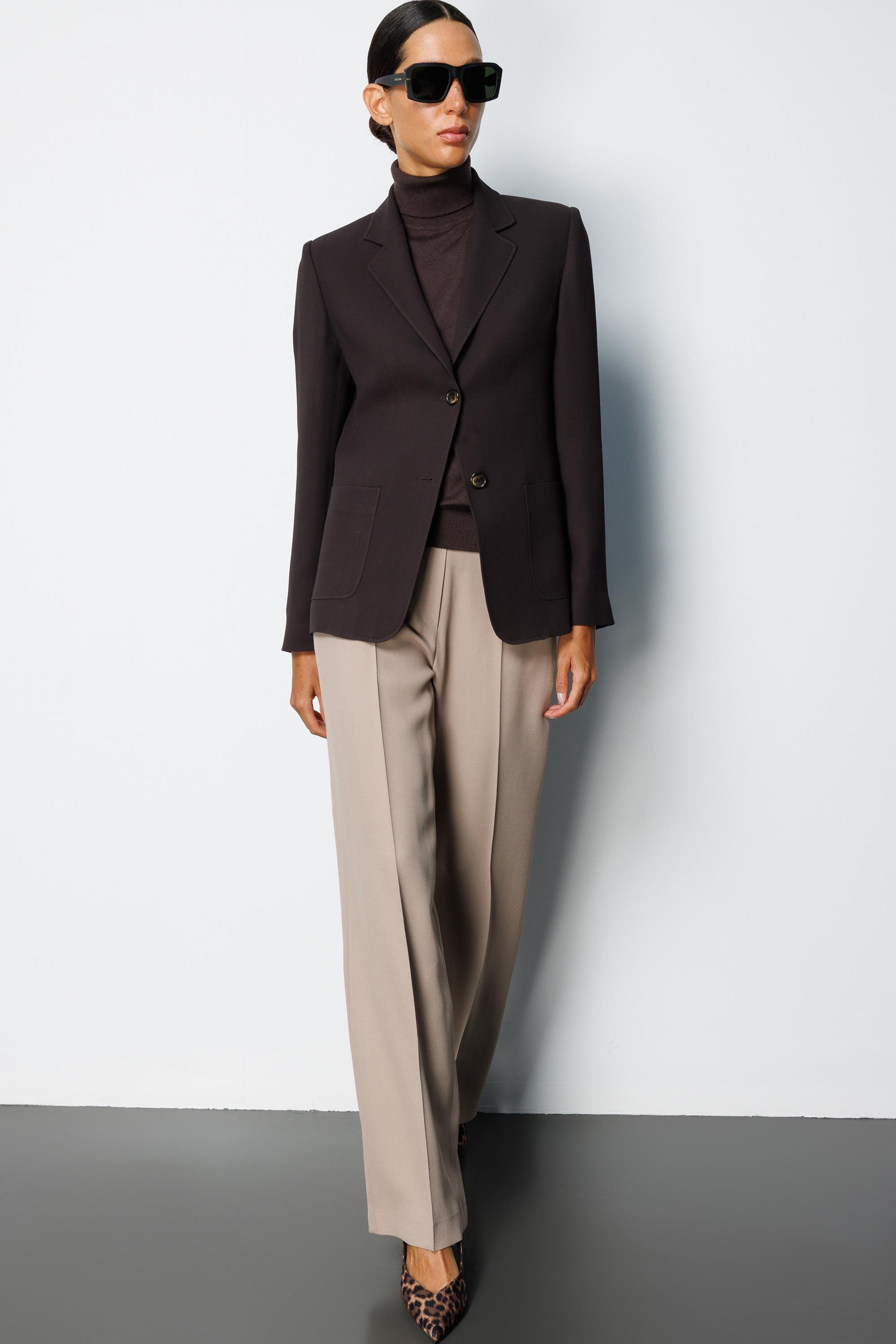 İki Dügmeli Dıştan Cepli Ceket