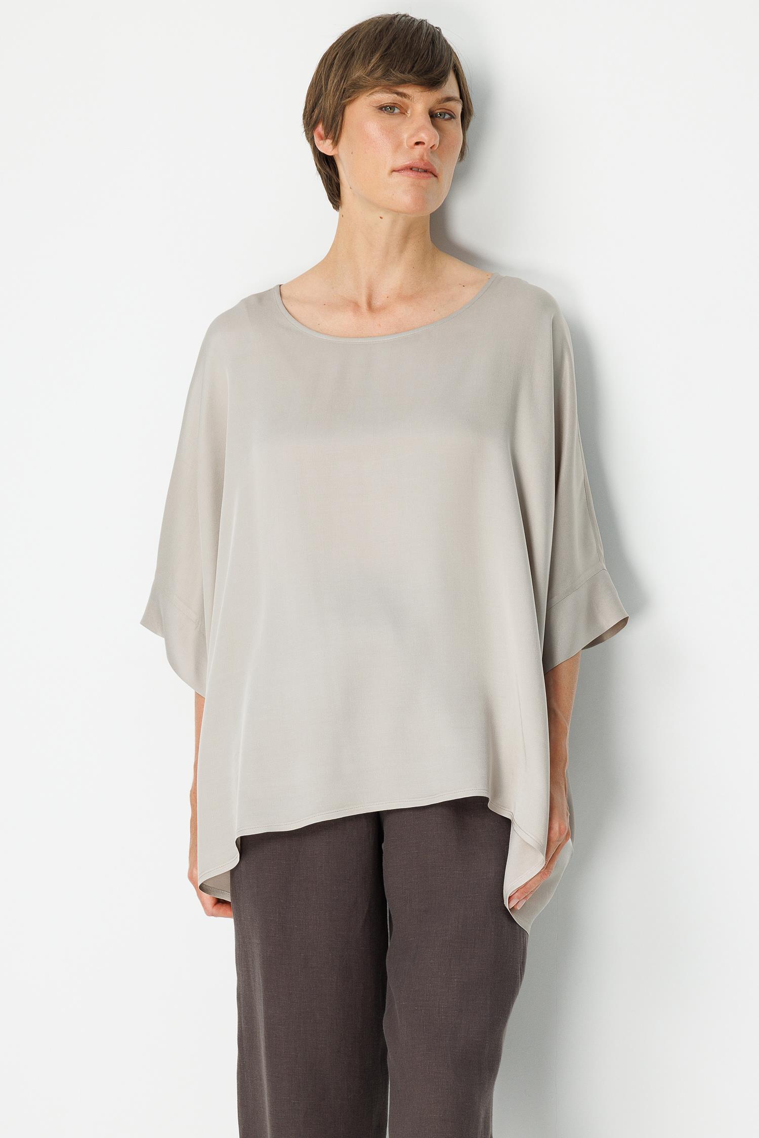 Kayık Yaka Oversize Bluz