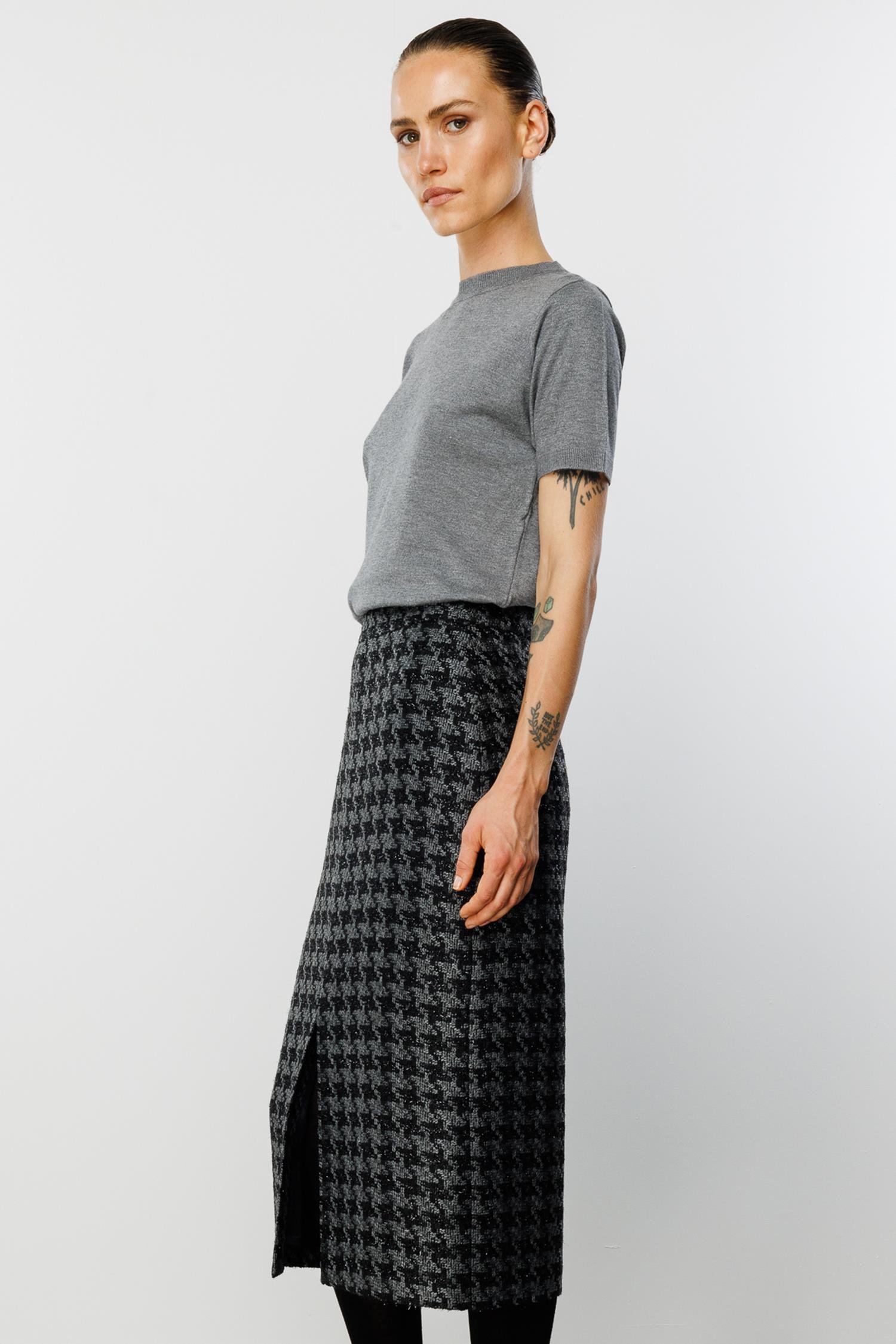 Kazayağı Midi Etek