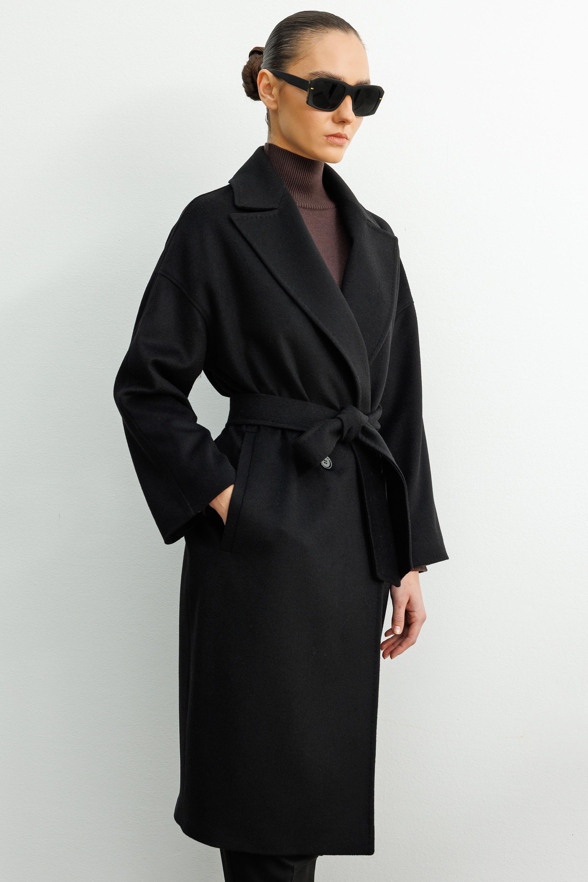 Kruvaze Kemerli Manto