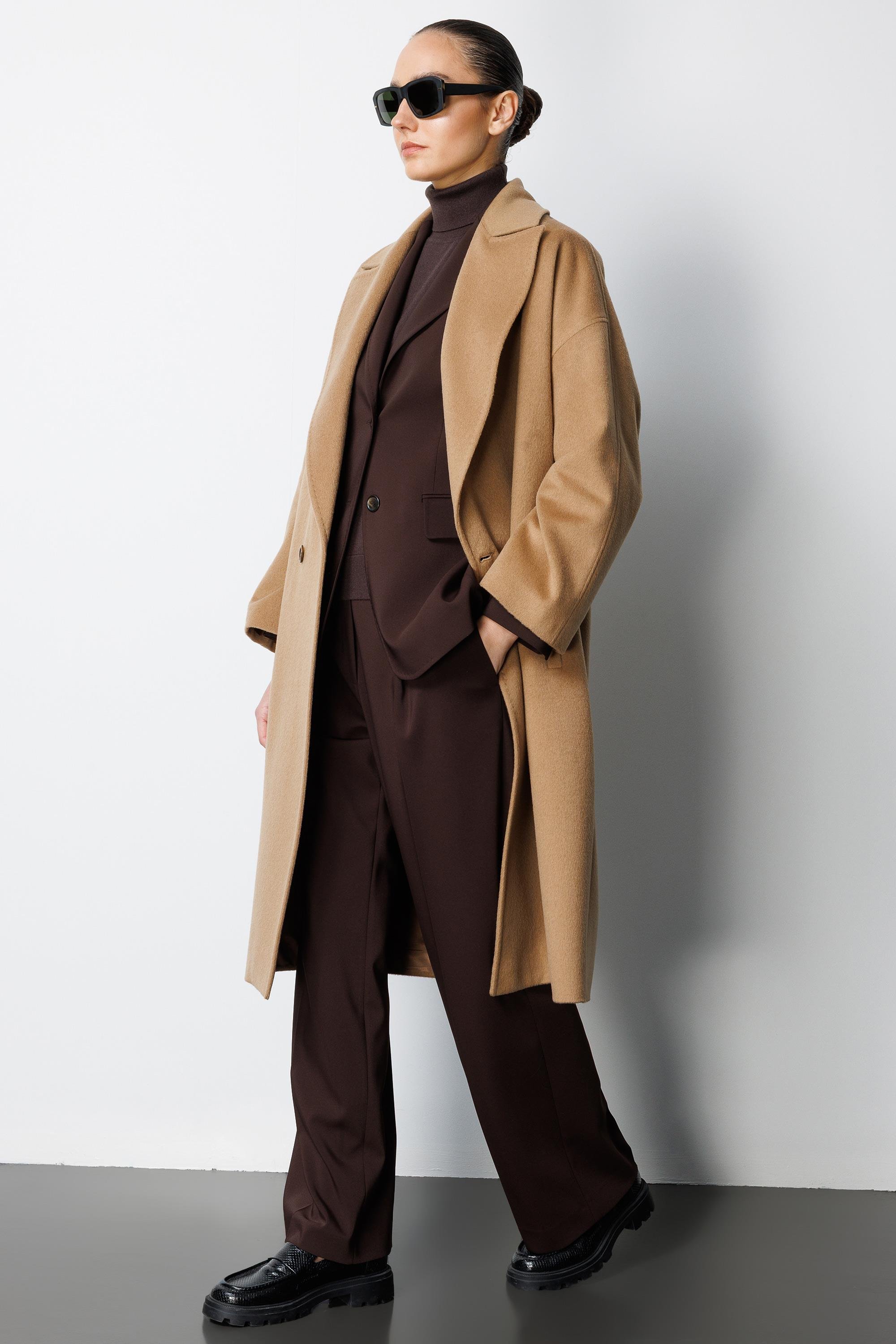 Kruvaze Kemerli Manto