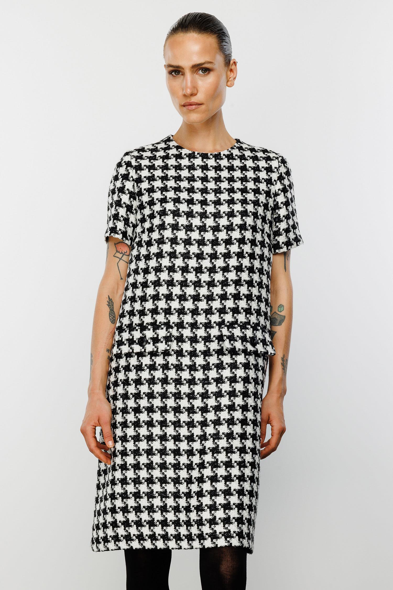 O Yaka Kazayağı Elbise